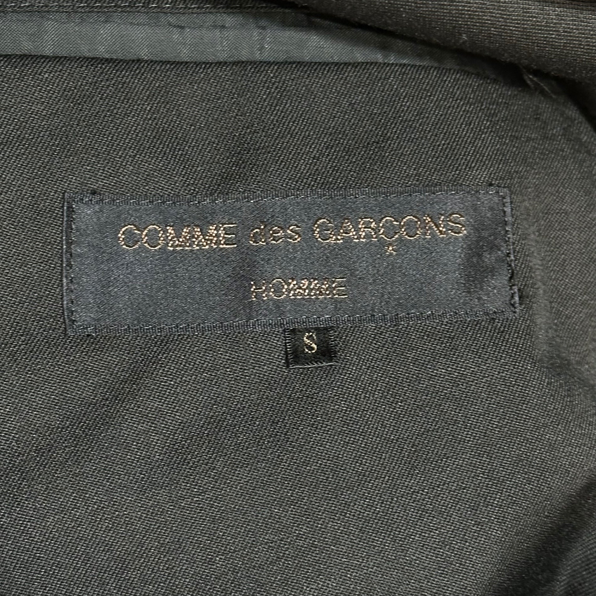 COMME des GARCONS HOMME(コムデギャルソンオム) 89AW Mohair Wool 2-Piece Suit 本人期 モヘア ウール 2B セットアップ スーツ HS-11002 S ブラック 80's 80年代 アーカイブ テーラード ジャケット 2タック スラックス