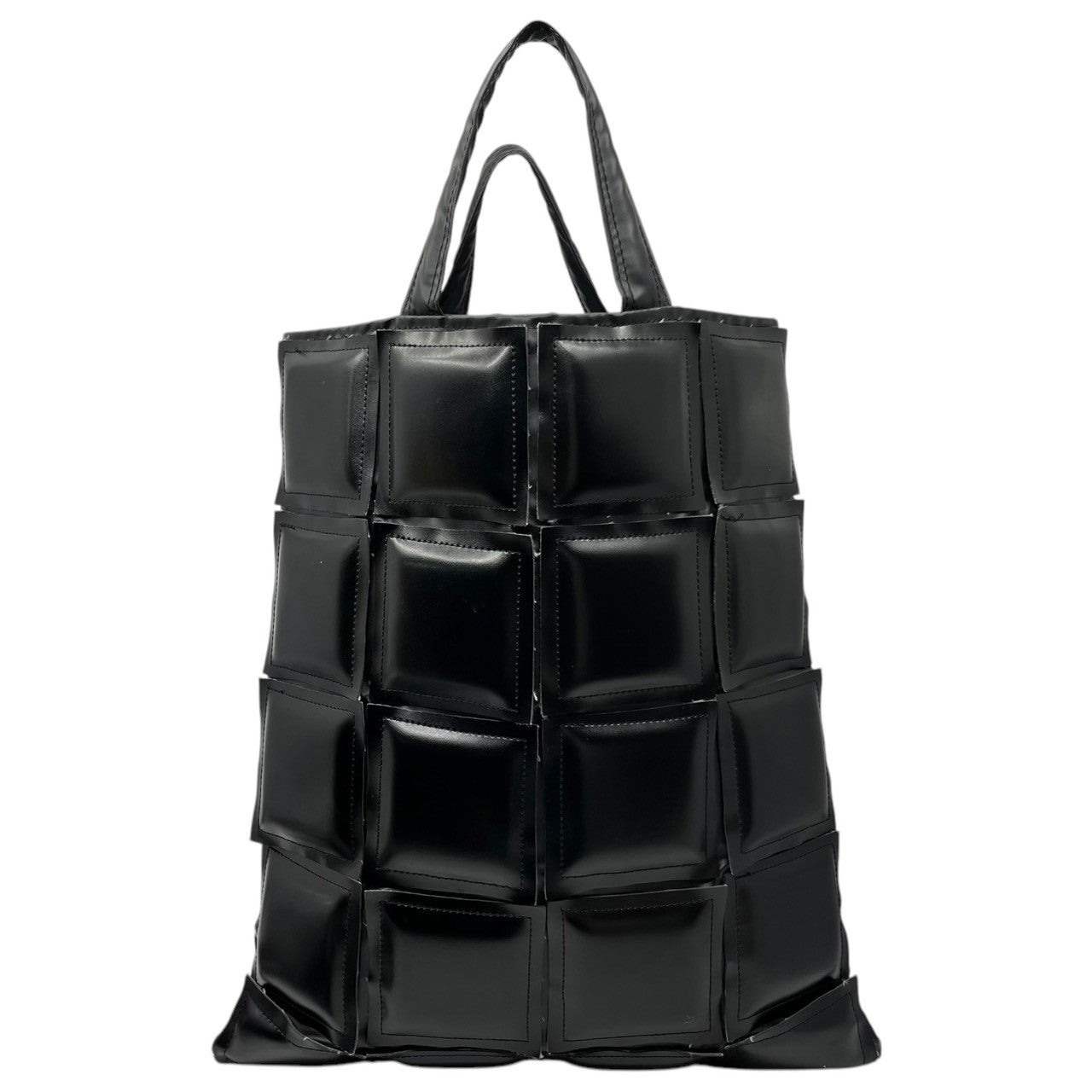 BLACK COMME des GARCONS(ブラックコムデギャルソン) Panel tote bag パネル トート バッグ 1A-K 202 ブラック キルティング PVC