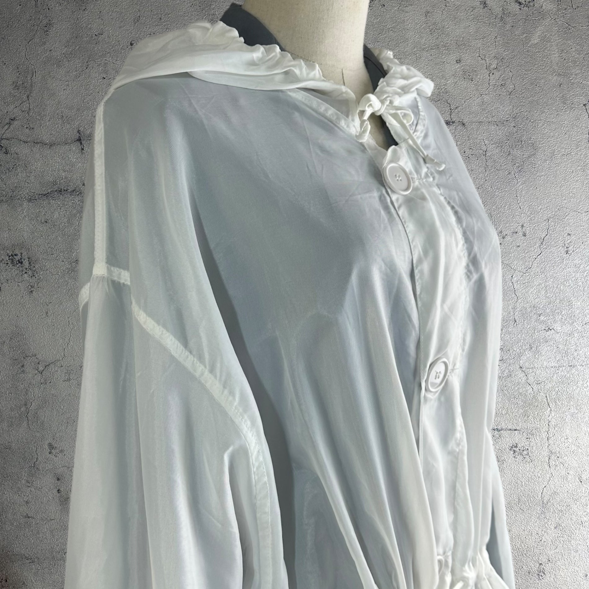 VINTAGE(ヴィンテージ) 80's~ euro イギリス軍 スノーカモパーカー メディカル フードコート Lサイズ程度 ホワイト