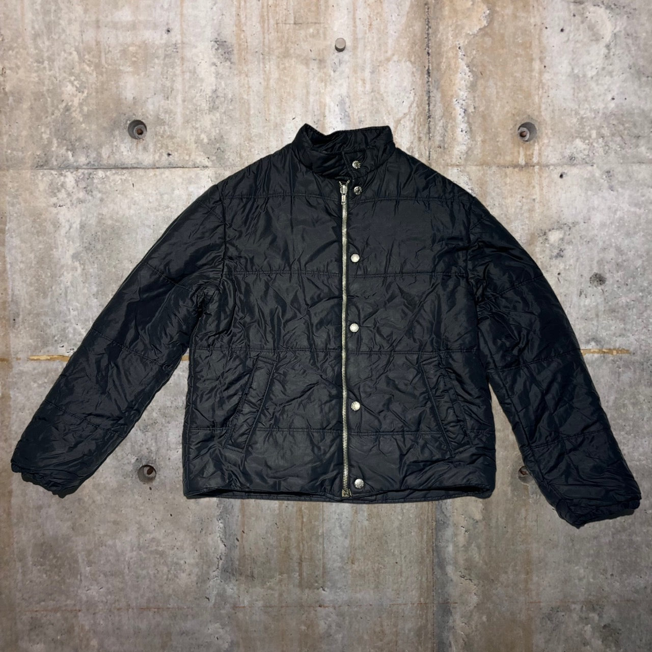 D&G DOLCE&GABBANA(ディーアンドジードルチェ&ガッバーナ) 90's中綿リバースブルジャケット 50(XLサイズ程度) ブラック イタリア製