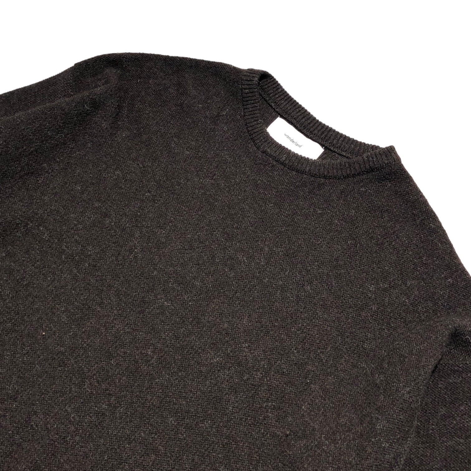 WONDERLAND(ワンダーランド) WL CREWNECK KNIT side lace up クルーネックニット サイド レースアップ FREE ブラウン 参考定価28,600円(税込)