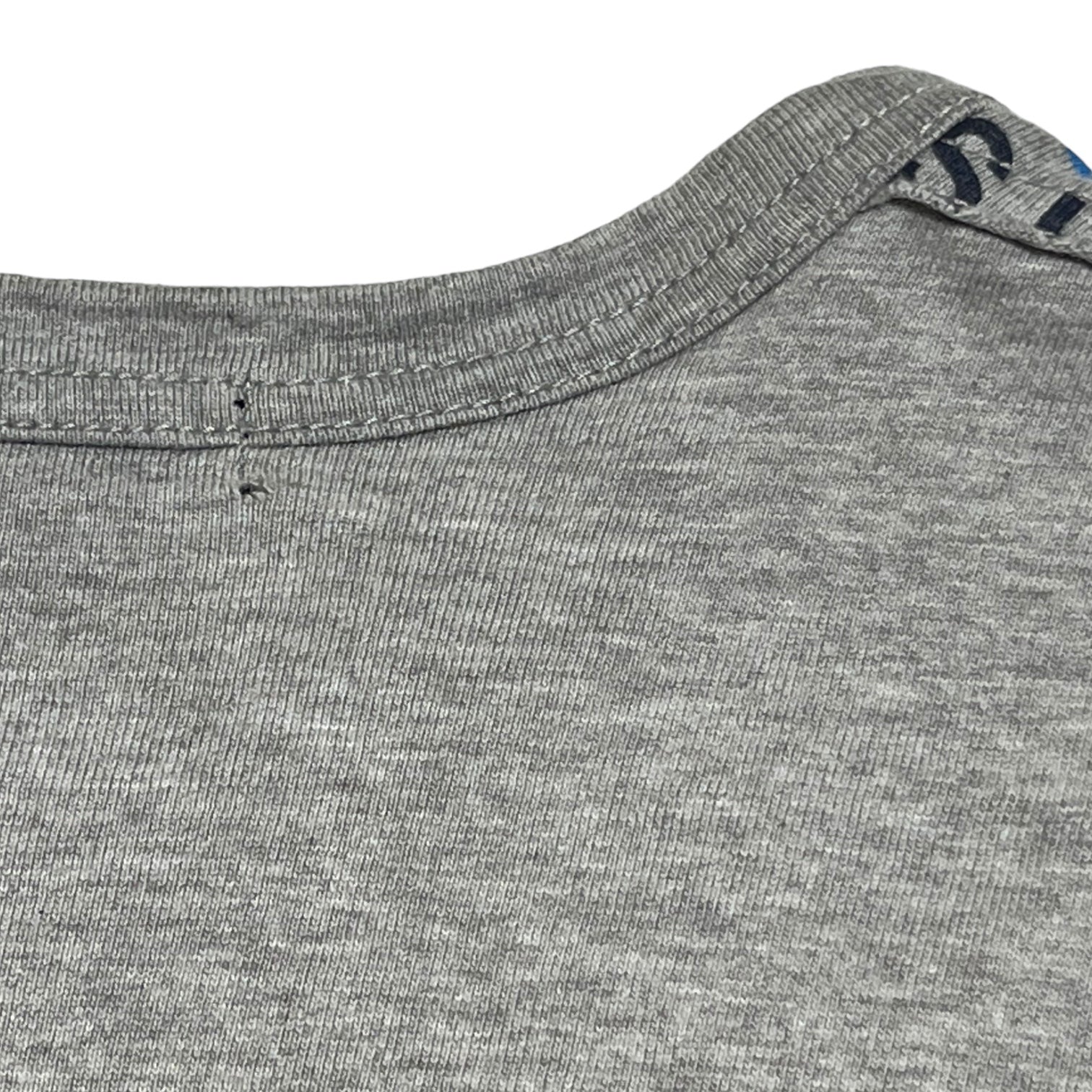 COMME des GARCONS HOMME(コムデギャルソンオム) 13SS Upper body logo T-shirt 上半身 ロゴ Tシャツ HK-T024 S グレー×ブルー AD2012