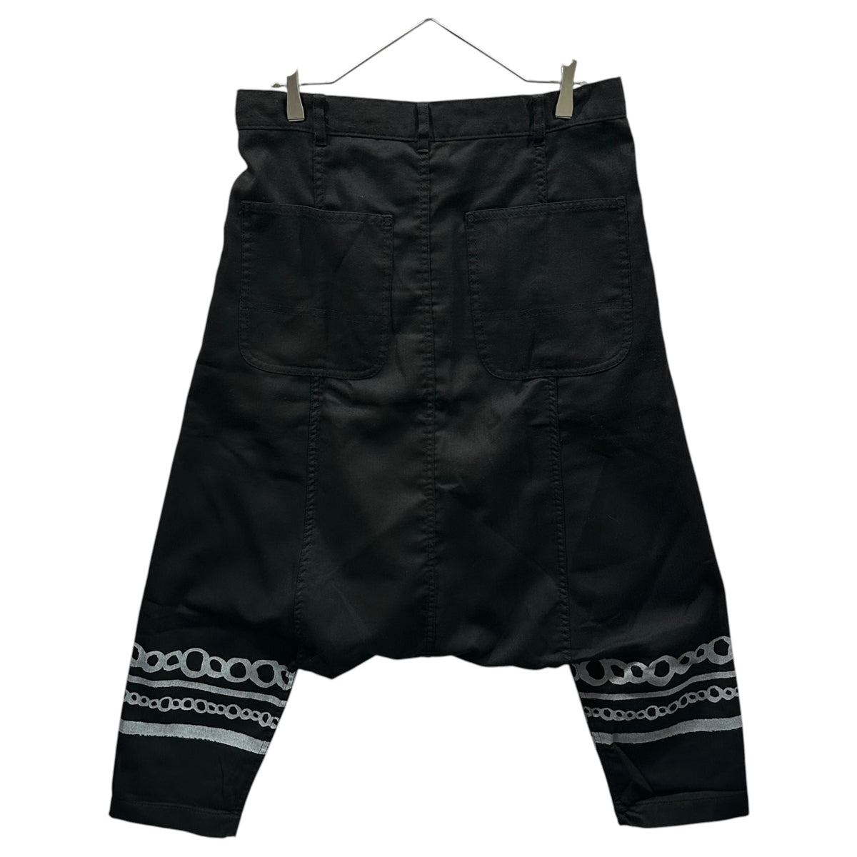 BLACK COMME des GARCONS(ブラックコムデギャルソン) 2010AW Graphic print penguin sarouel pants ペンギン サルエル パンツ - グラフィック プリント 1E-P013 M ブラック AD2009