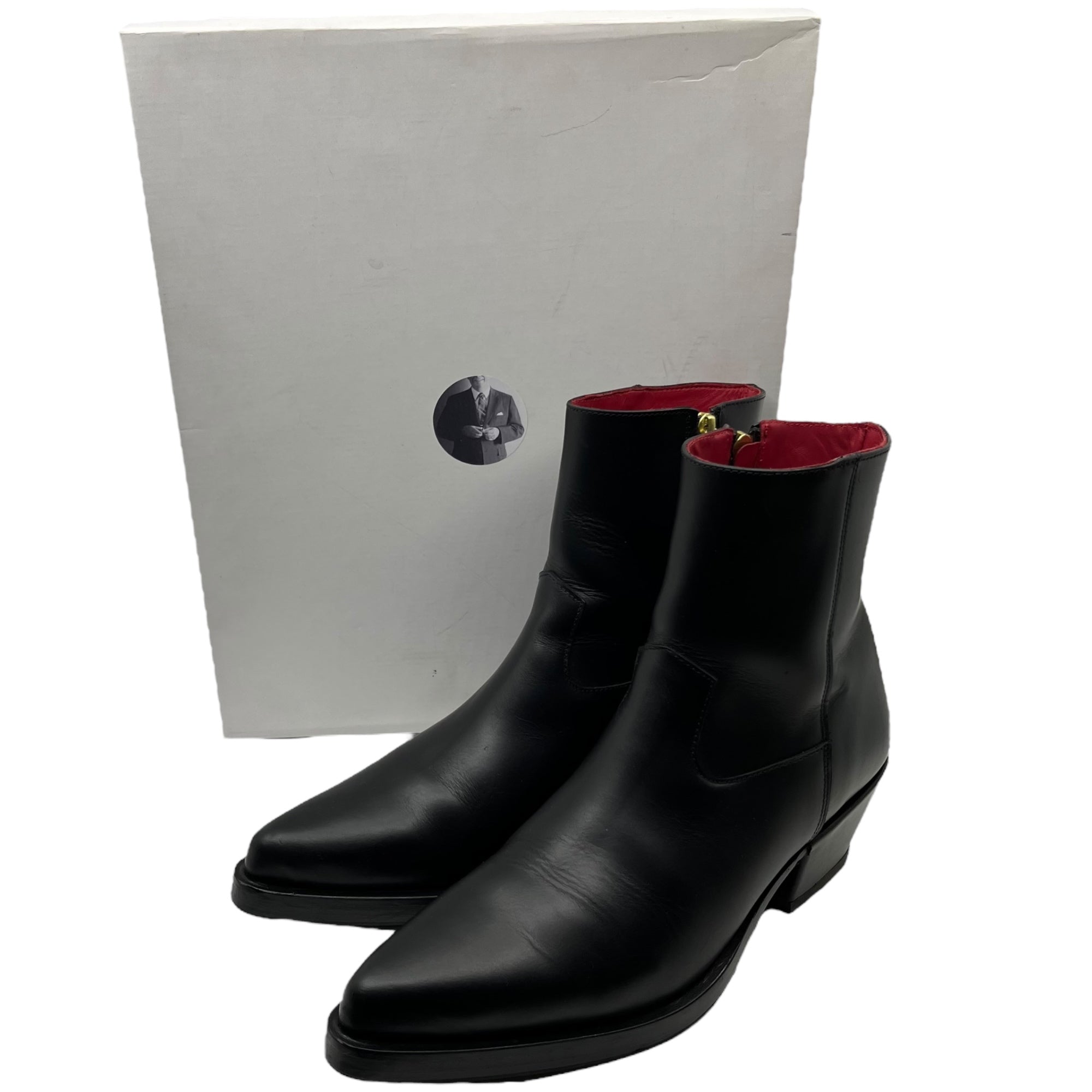 ERNEST W. BAKER(アーネストダブルベーカー) WESTERN BOOTS ウエスタン ブーツ 41(26~26.5cm程度) ブラック COVERRED HEEL