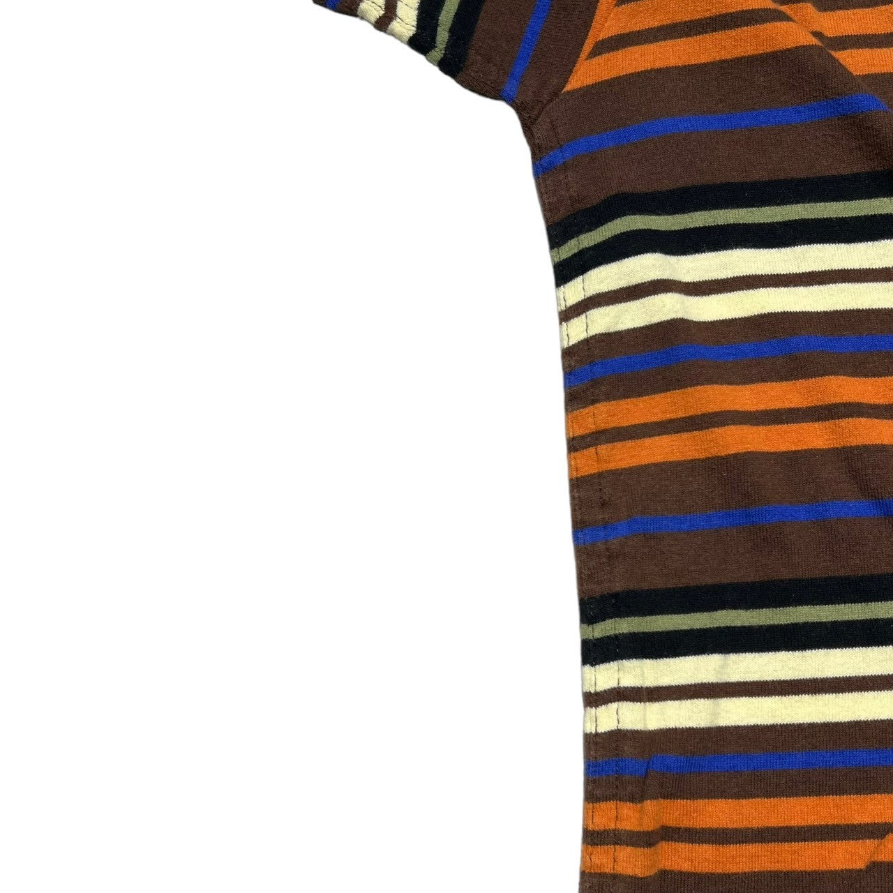 COMME des GARCONS JUNYA WATANABE MAN(コムデギャルソンジュンヤワタナベマン) 05SS multi-border T-shirt マルチ ボーダー Tシャツ WO-T024 M ブラウン AD2004