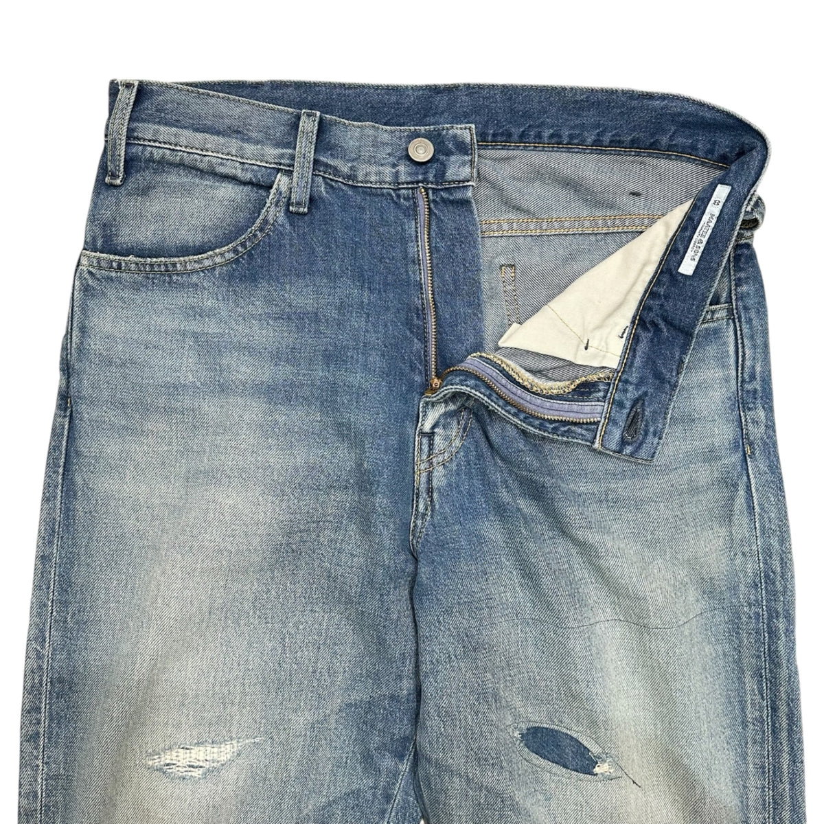 MAATEE & SONS(マーティーアンドサンズ) 2025AW FLARE DENIM repair フレア デニム リペア MT5303-0222 1 インディゴ パンツ ヴィンテージ加工