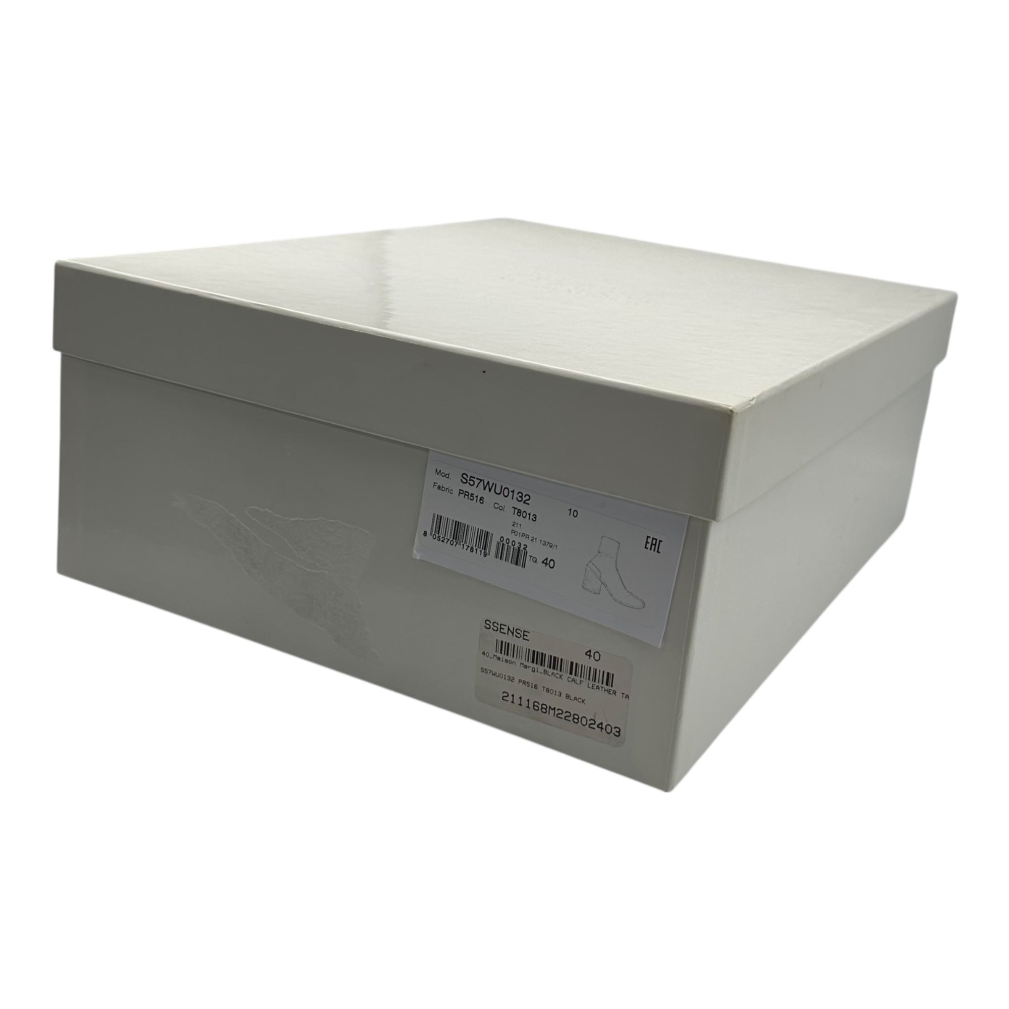 MAISON MARGIELA(メゾンマルジェラ) TABI ANKLE BOOTS H60 足袋 アンクル ブーツ 6cm S57WU0132 40(26cm程度) ブラック タビ