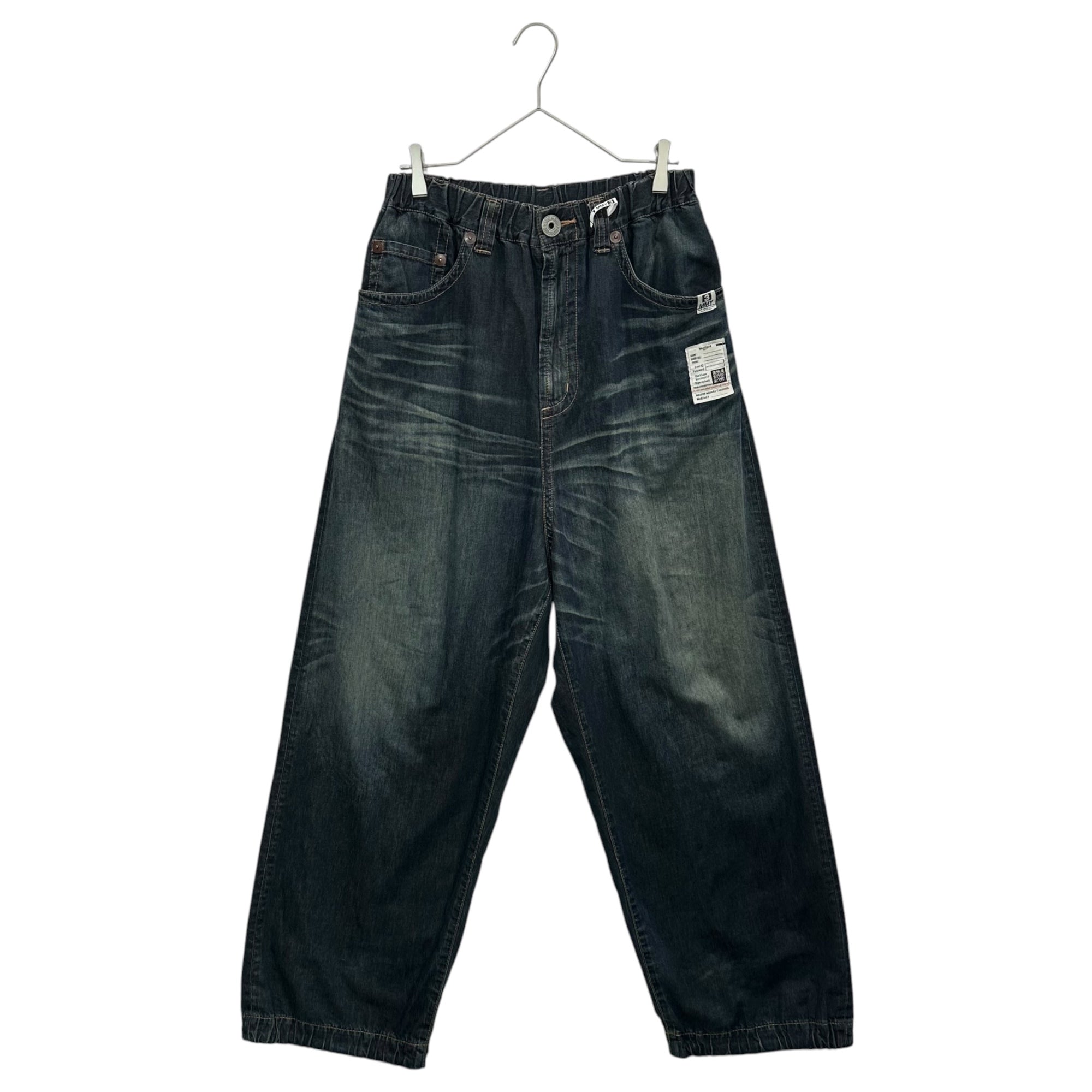 Maison MIHARA YASUHIRO(メゾンミハラヤスヒロ) 24AW LIGHT WIDE JEANS ライト ワイド ジーンズ デニム J13PT123 44 インディゴ バギー パンツ