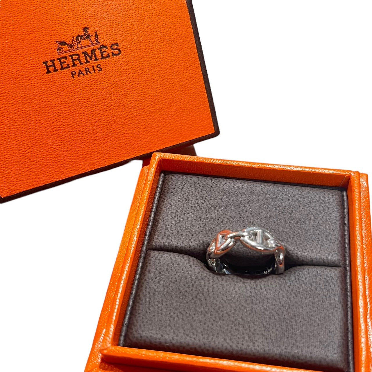 HERMES(エルメス) Chaine d'Encre En Chaine シェーヌダンクル アンシェネ リング silver925 48(