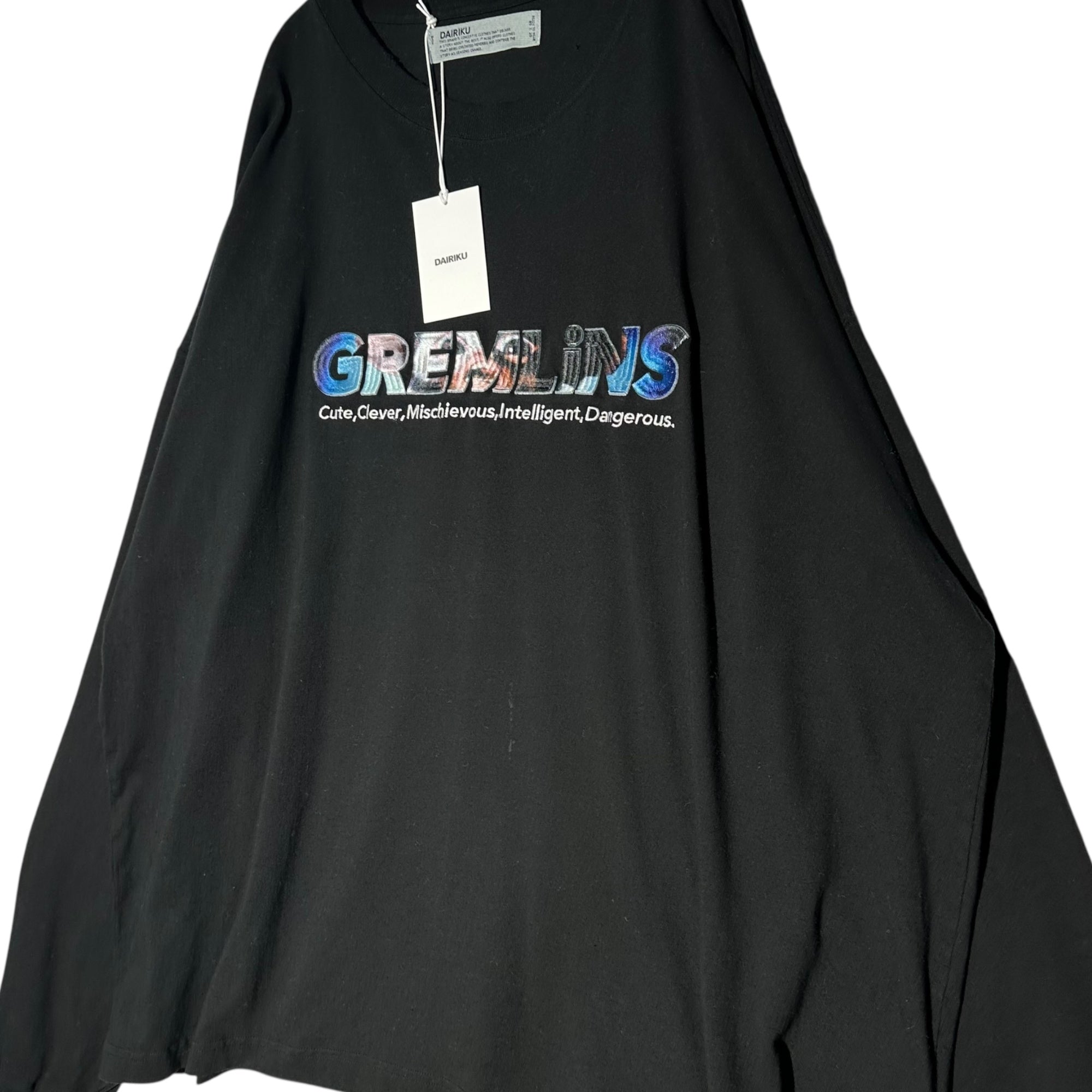 DAIRIKU(ダイリク) 24SS “GREMLiNS” L-S TEE グレムリン 長袖 Tシャツ 24SS C-15 FREE ブラック カットソー