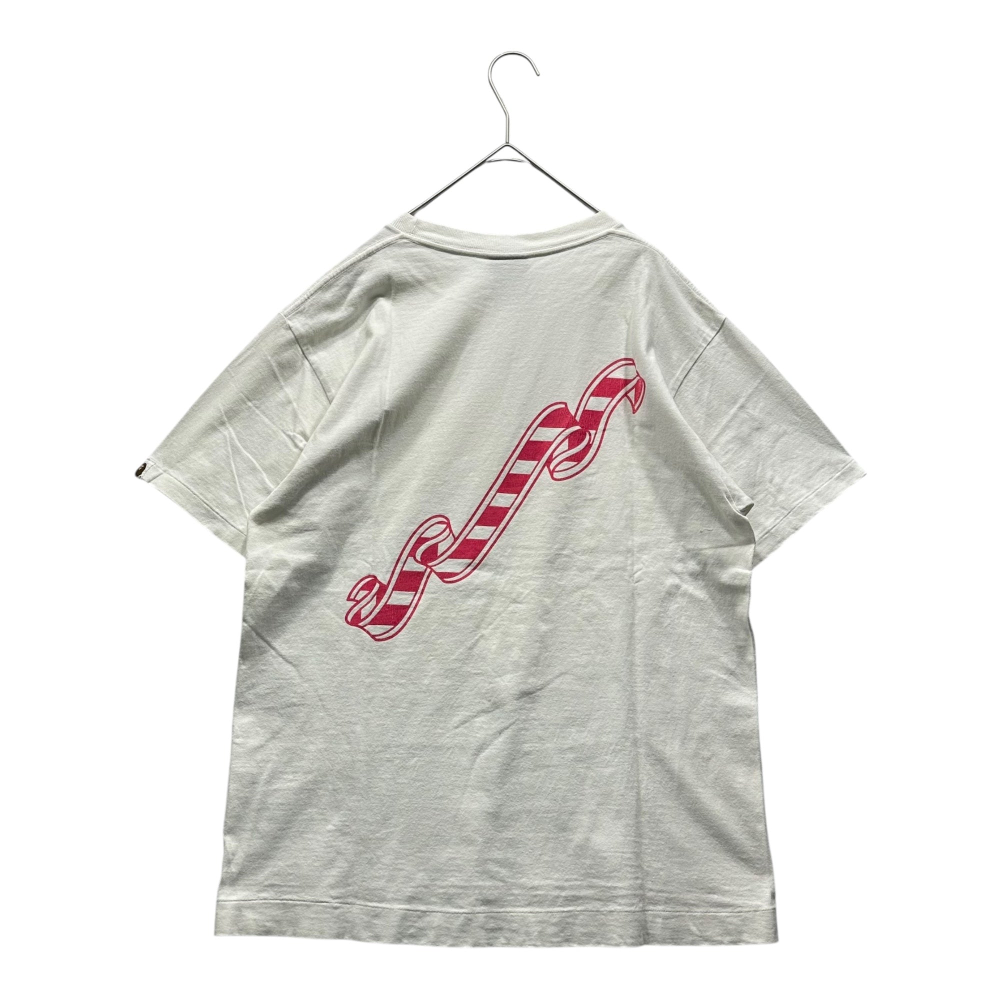 A BATHING APE(アベイシングエイプ) 90~00's STAR GIRL T-SHIRT スター ガール Tシャツ 90~00年代 M ホワイト×ブラック×ピンク