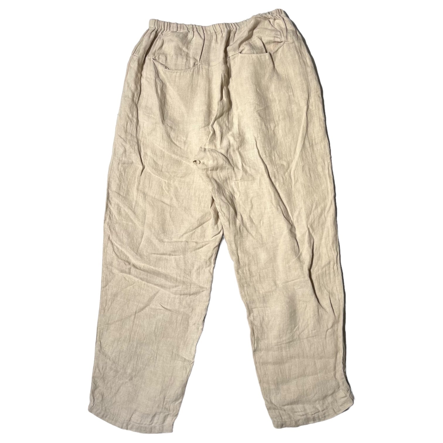 evam eva / vie(エヴァムエヴァ ヴィー) Linen wide pants リネン ワイド パンツ V131T920 2(M) ベージュ