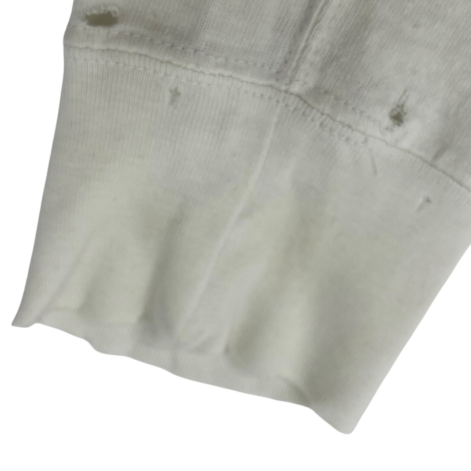 NUMBER (N)INE(ナンバーナイン) 05AW THE HIGH STREETS Fender Logo Raglan Damaged Cut and Sewn 【ハイスト期】 フェンダー ロゴ ラグラン ダメージ カットソー 2(S) ブラック×ホワイト ザハイストリーツ 宮下氏 本人期 著名人着用モデル