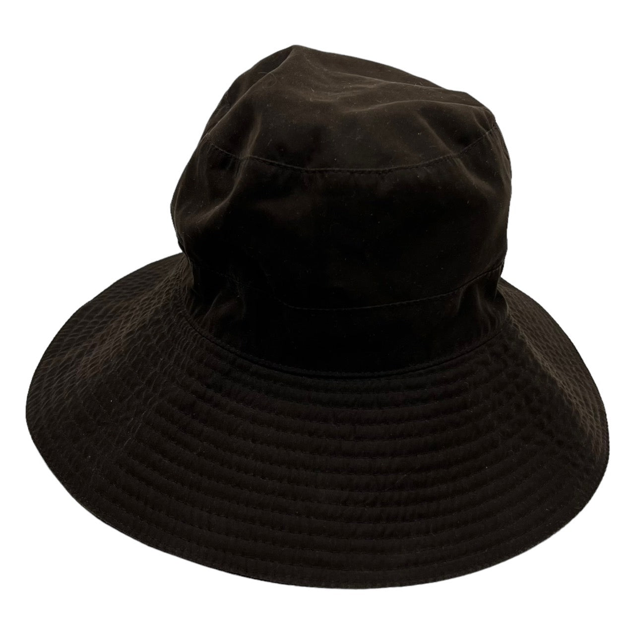 HERMES(エルメス) Hロゴステッチチューリップハット/バケットハット ダークブラウン MOTSCH HERMES MOTSCH社