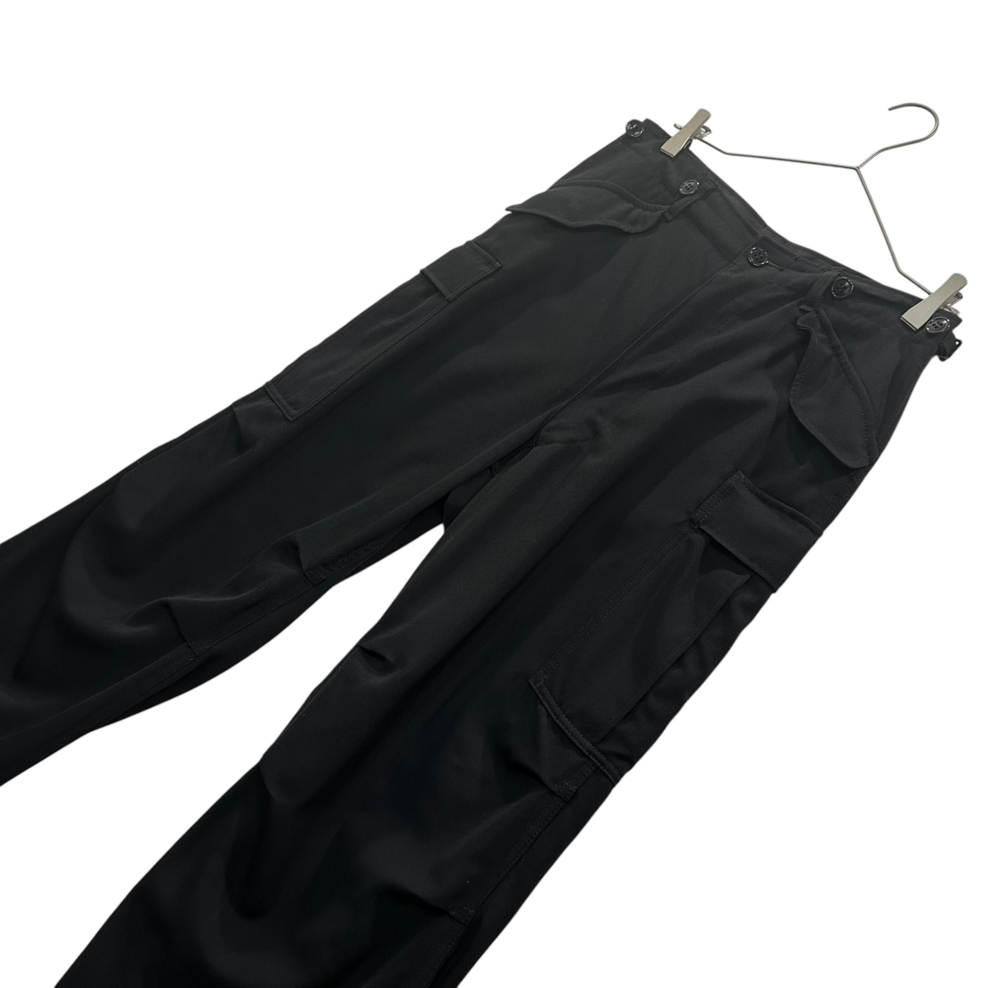 JUNYA WATANABE(ジュンヤワタナベ) 25SS Side-Adjustable Wool Cargo Pants サイド アジャスター ウール カーゴ パンツ JO-P019 S ブラック AD2024