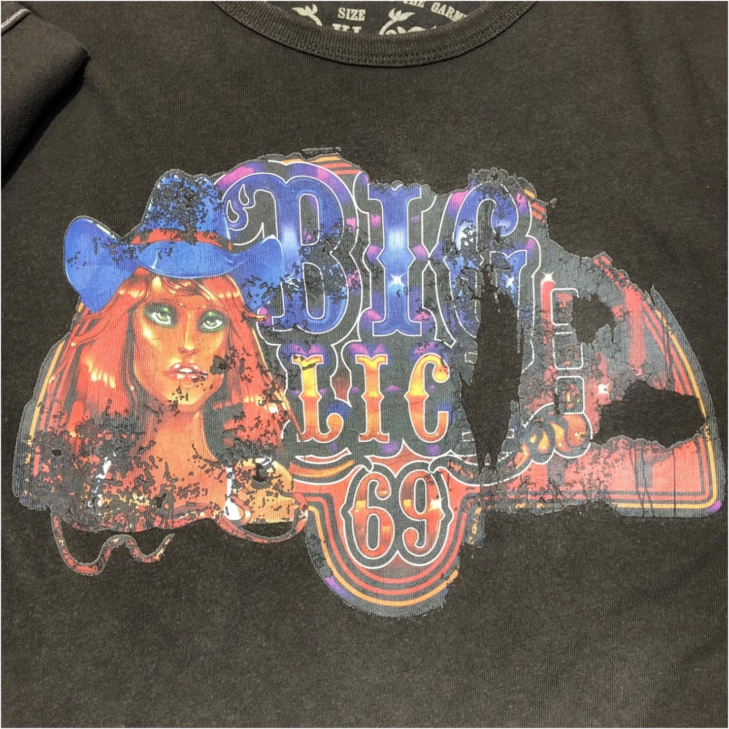 DIESEL(ディーゼル) BIG LIC 69 print T-shirt プリント Tシャツ XL ブラック