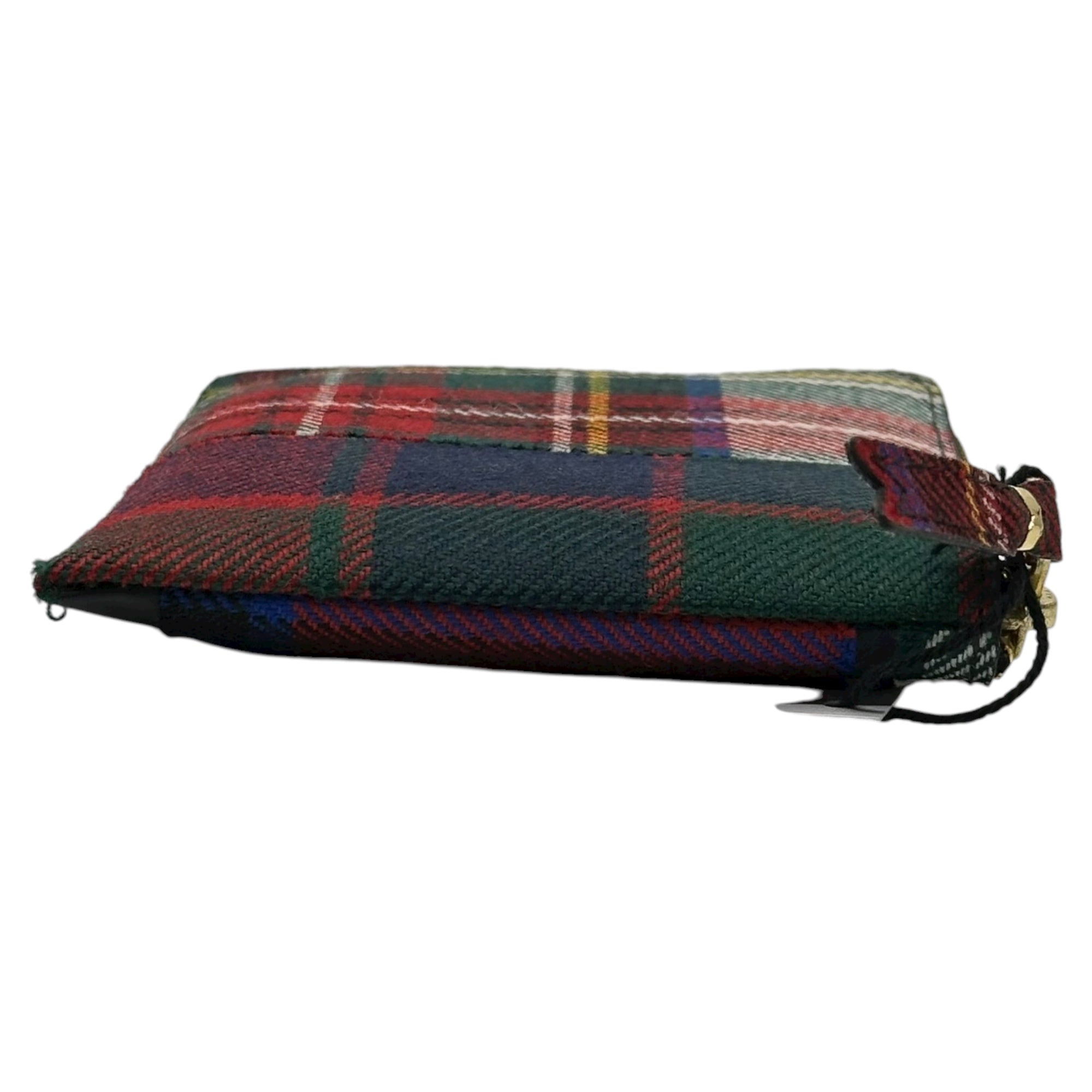 COMME des GARCONS(コムデギャルソン) TARTAN PATCHWORK タータンチェック パッチワーク ジップ 財布 SA3100TP レッド×グリーン