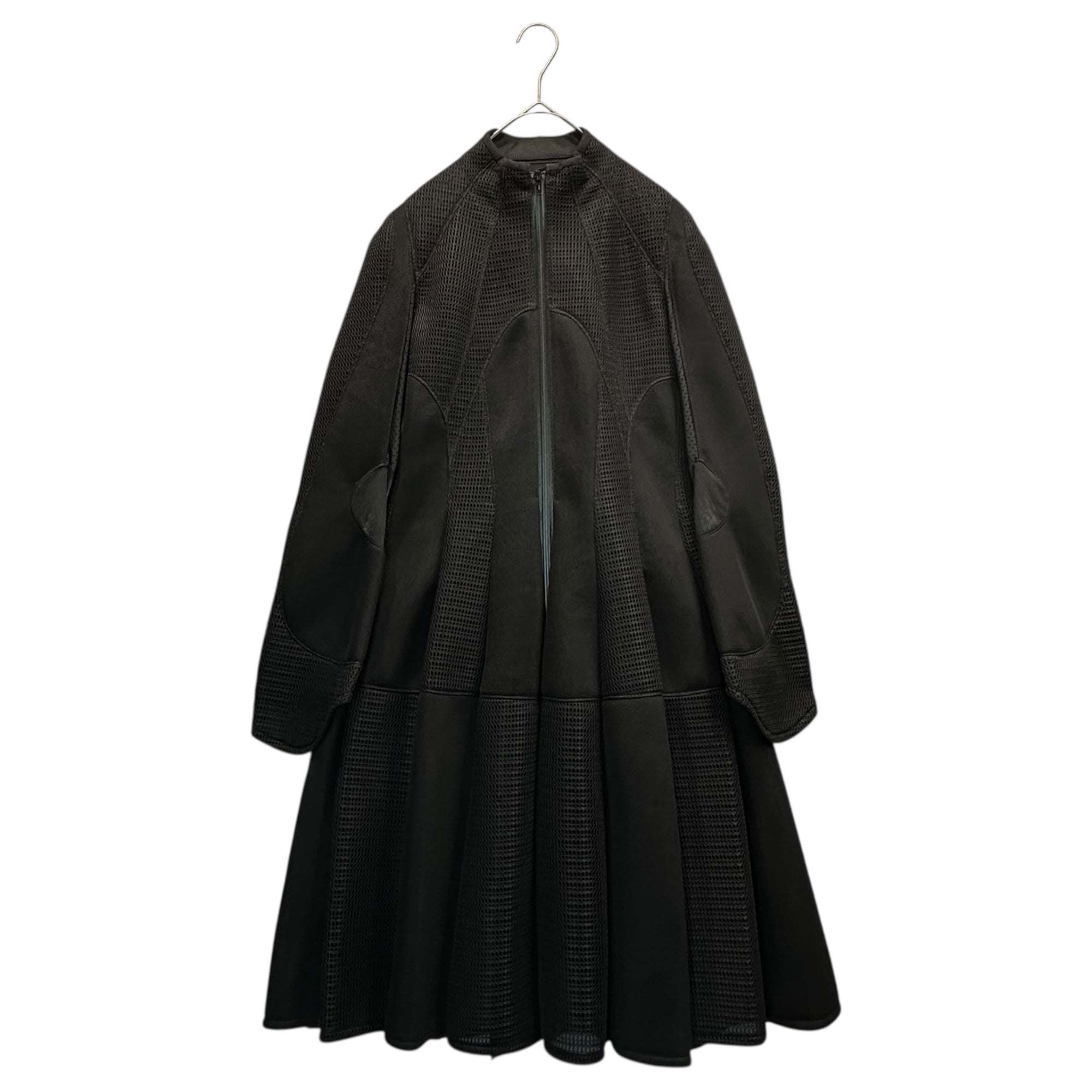 COMME des GARCONS JUNYA WATANABE(コムデギャルソンジュンヤワタナベ) 13SS Mesh Bonding L/S Long Dress メッシュ ボンディング 長袖 ロング ワンピース JK-J006 M ブラック AD2012