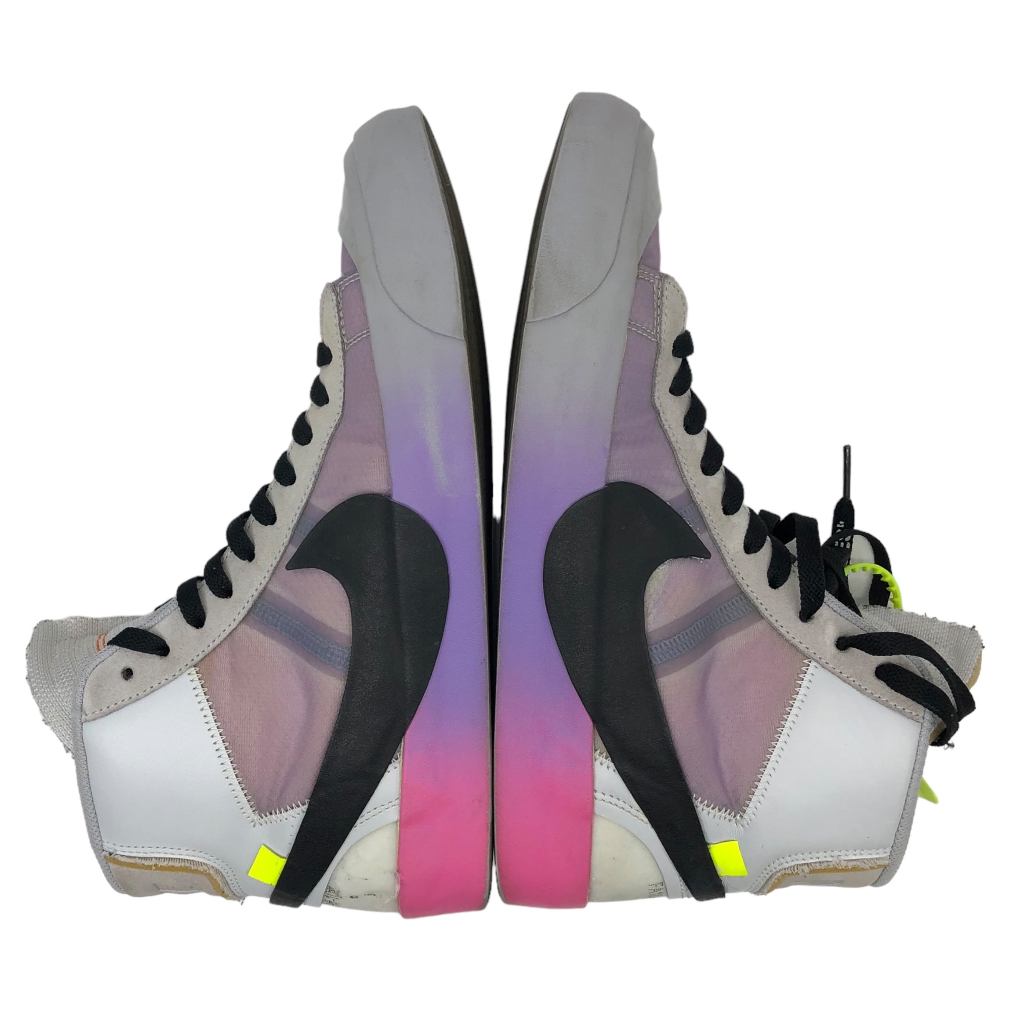 NIKE×Off-White(ナイキ×オフホワイト) THE 10 Serena Williams Blazer Mid "Queen" ブレザー ミッド クイーン AA3832-002 27cm グレー×パープル 箱付 ハイカット スニーカー