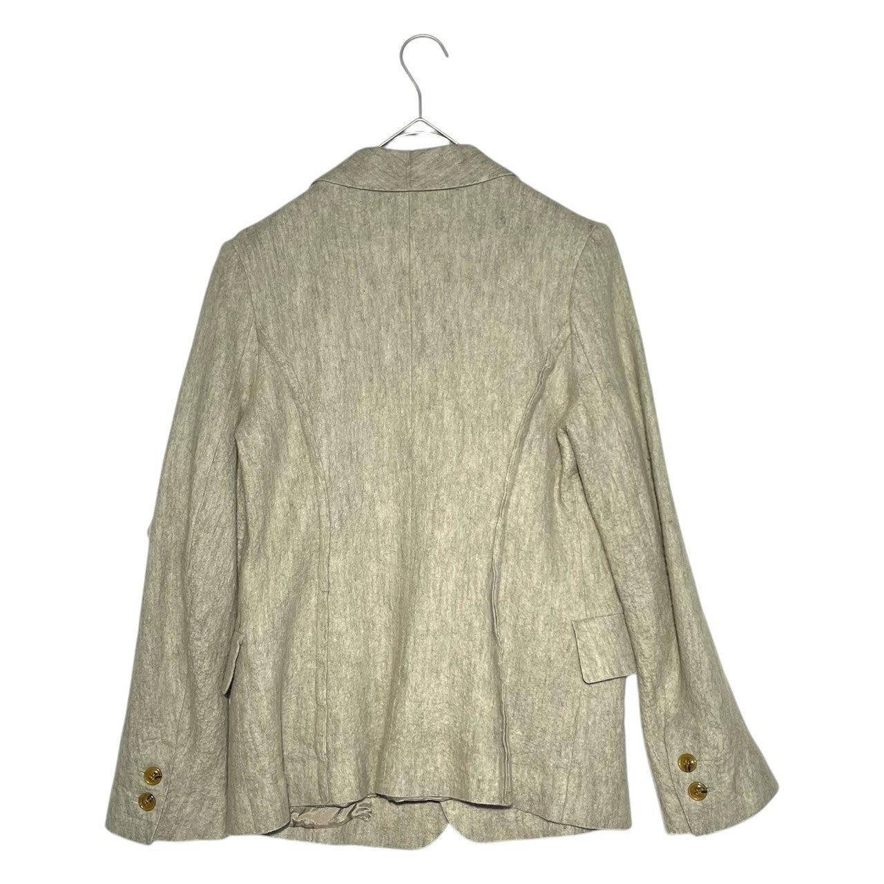 UNDERCOVER(アンダーカバー) 05AW ARTS&CRAFTS期 archive felt stole jacket アーカイブ フェルト ストール ジャケット 5A13-J13 3 グレー