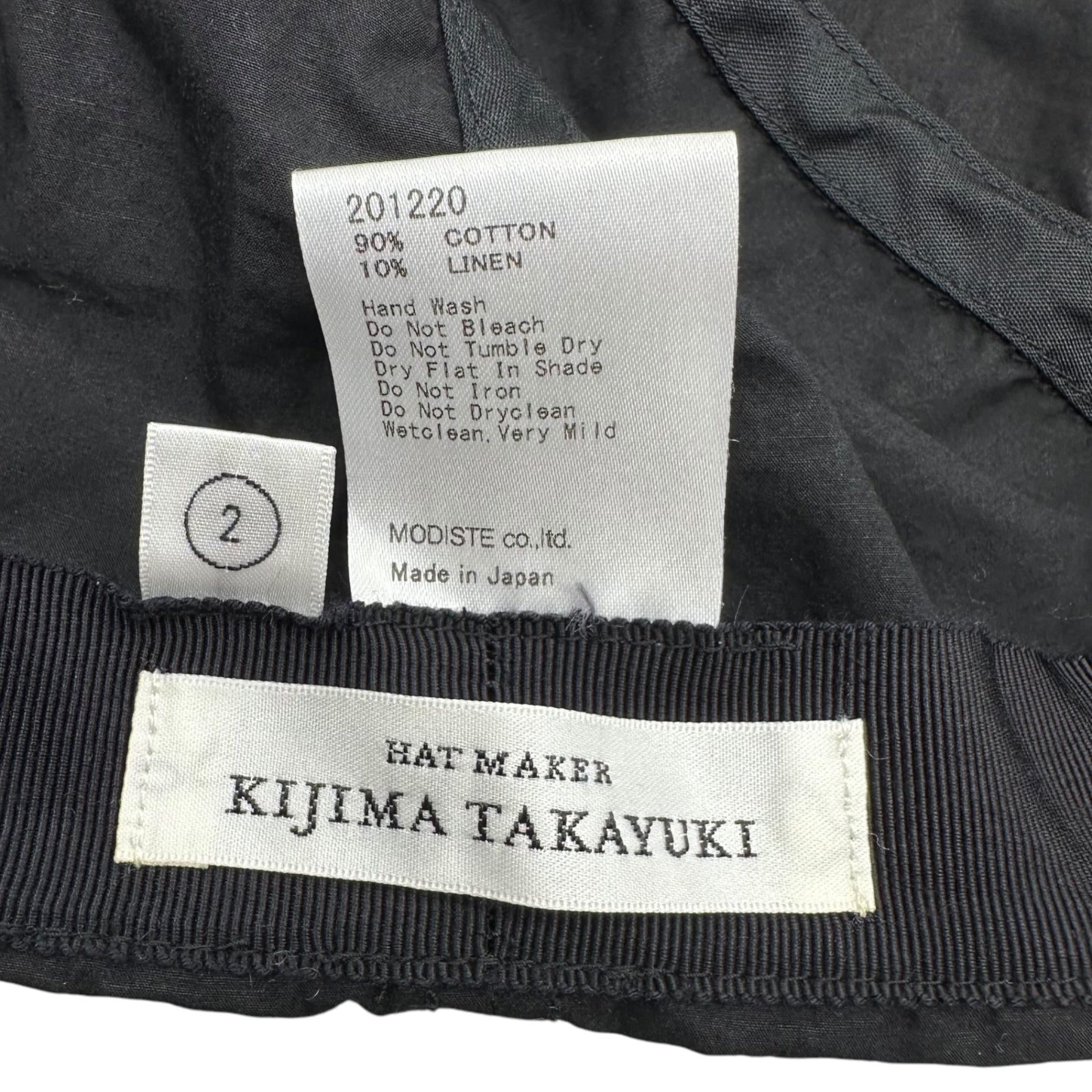 KIJIMATAKAYUKI(キジマタカユキ) Cotton linen typewriter 6-panel cap コットン リネン タイプライター 6パネル キャップ 201220 ブラック 帽子