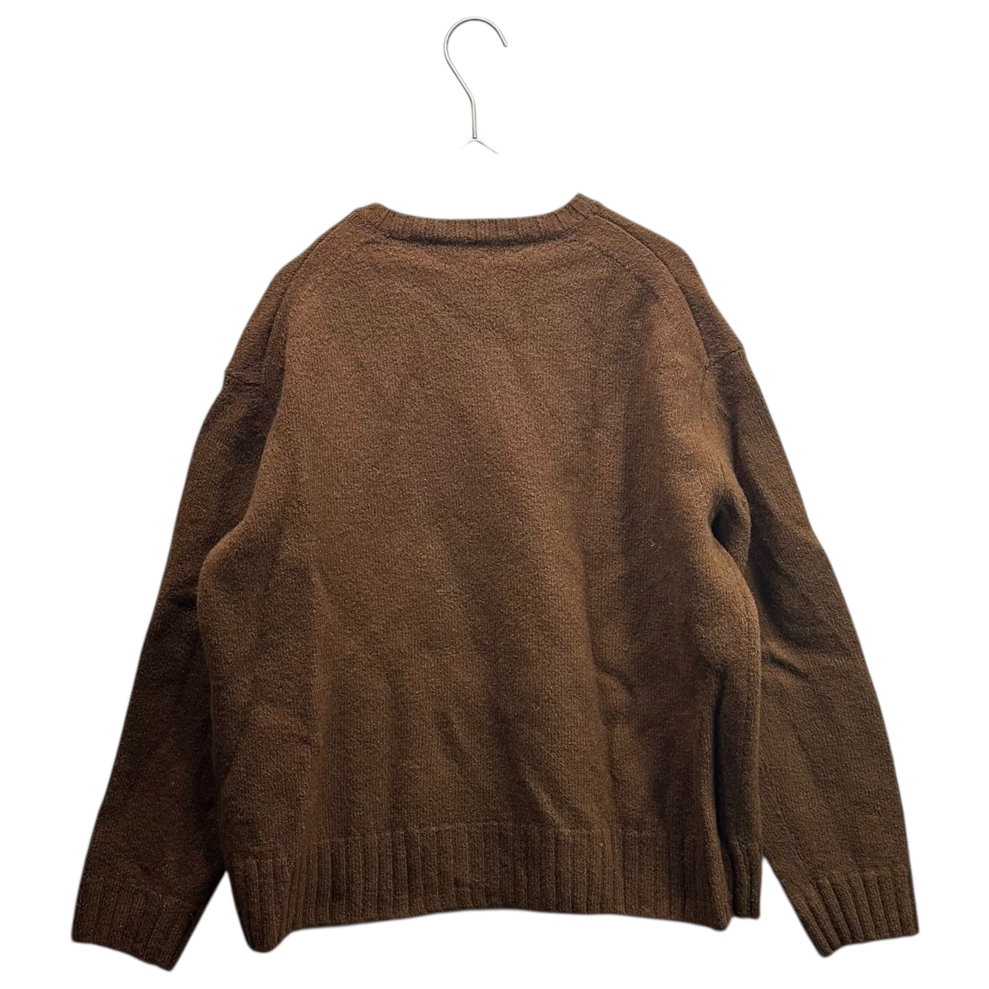 AURALEE(オーラリー) 18AW UNEVEN WOOL CORD P/O アンイーブン ウール コード プルオーバー ニット A8AP03WC 1(レディースM、メンズXXS程度) ブラウン