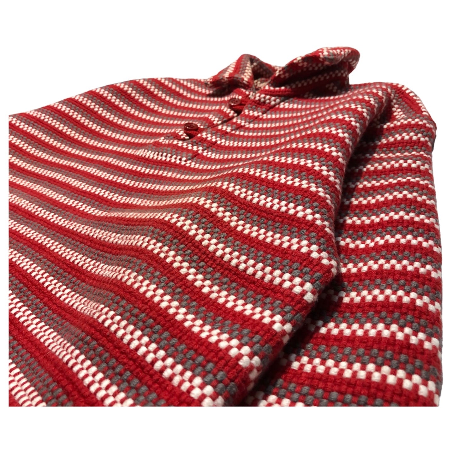 GOODENOUGH(グッドイナフ) 90~00's striped knit pullover shirt ボーダーニット プルオーバーシャツ 藤原ヒロシ M レッド