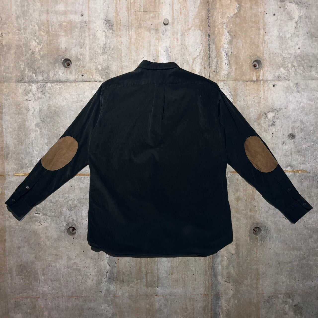 POLO GOLF(ポロゴルフ) 90's 2ポケットエルボーパッチコーデュロイオーバーシャツ/BENFORD M ブラック