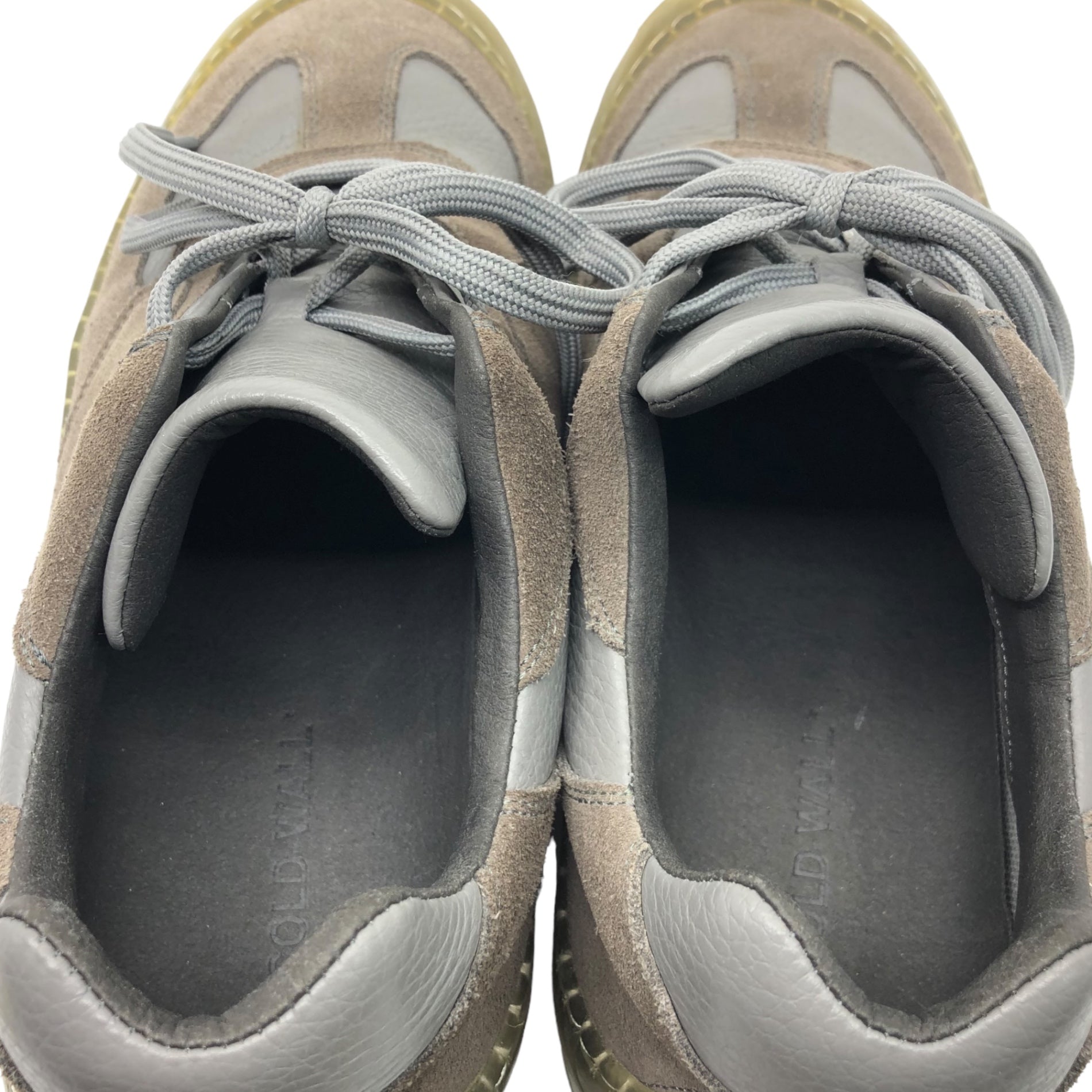 A-COLD-WALL(アコールドウォール) Strand 180 スウェード レザー クリアソール 厚底 パネル ローカット スニーカー テック 44(28cm程度) グレー