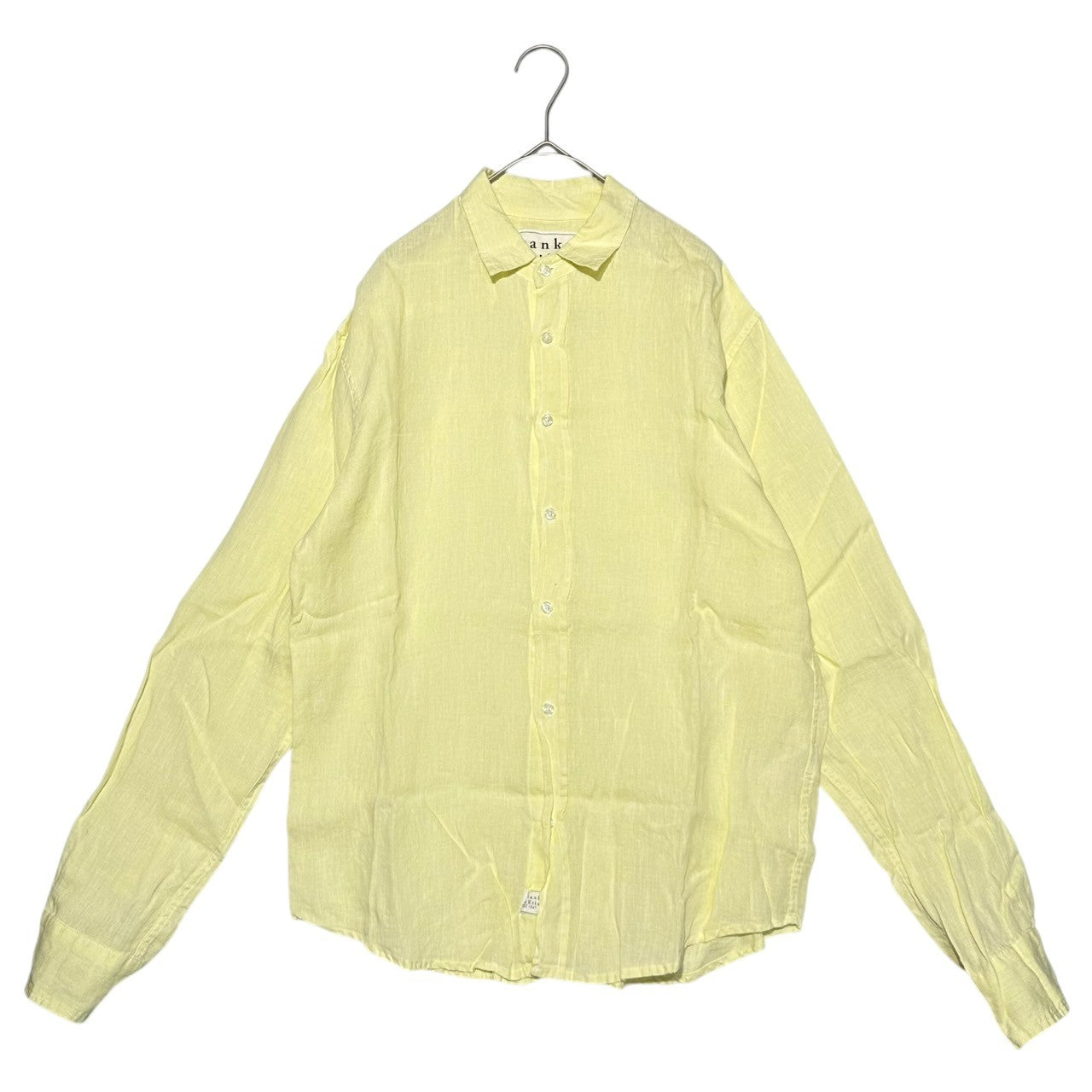 Frank&Eileen(フランク&アイリーン) linen shirt リネン シャツ XS イエロー 長袖