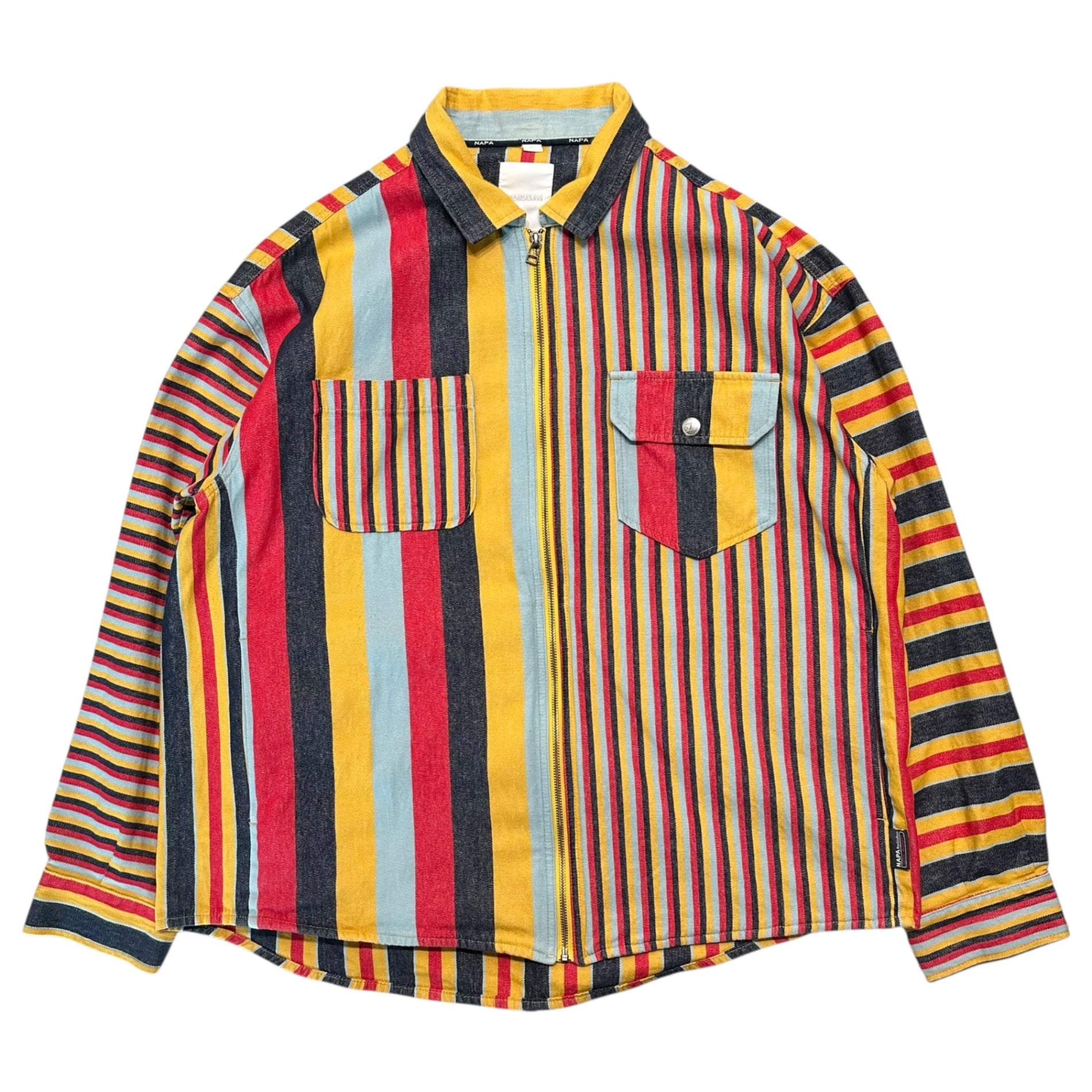 NAPAPIJRI(ナパピリ) Crazy Stripe Zip-Up Jacket クレイジー ストライプ ジップアップ ジャケット NA4EDP XL マルチカラー