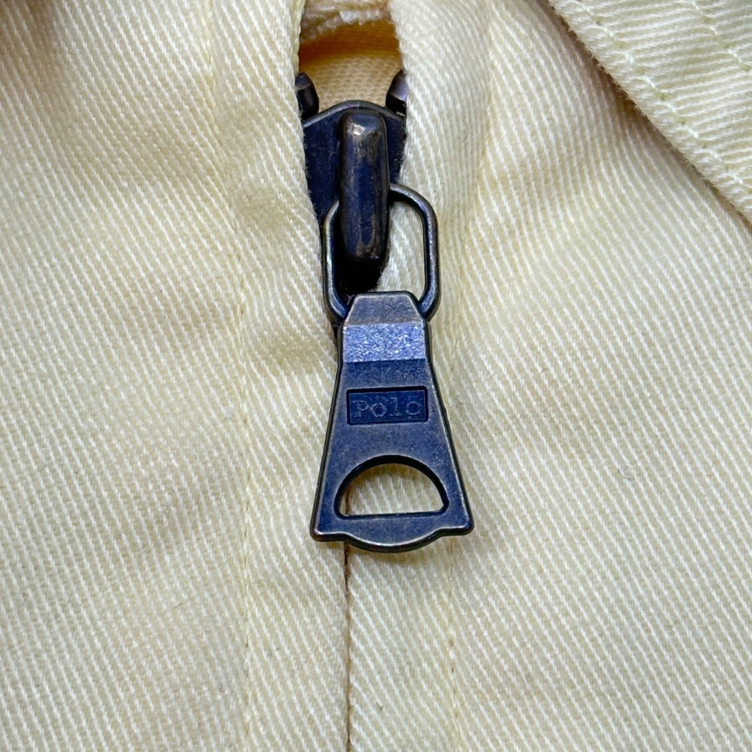 POLO RALPH LAUREN(ポロラルフローレン) 80's~90's Pony Logo Drizzler Jacket ポニー ロゴ ドリズラー ジャケット L イエロー 80年代~90年代 ヴィンテージ スイングトップ 三角ロゴ