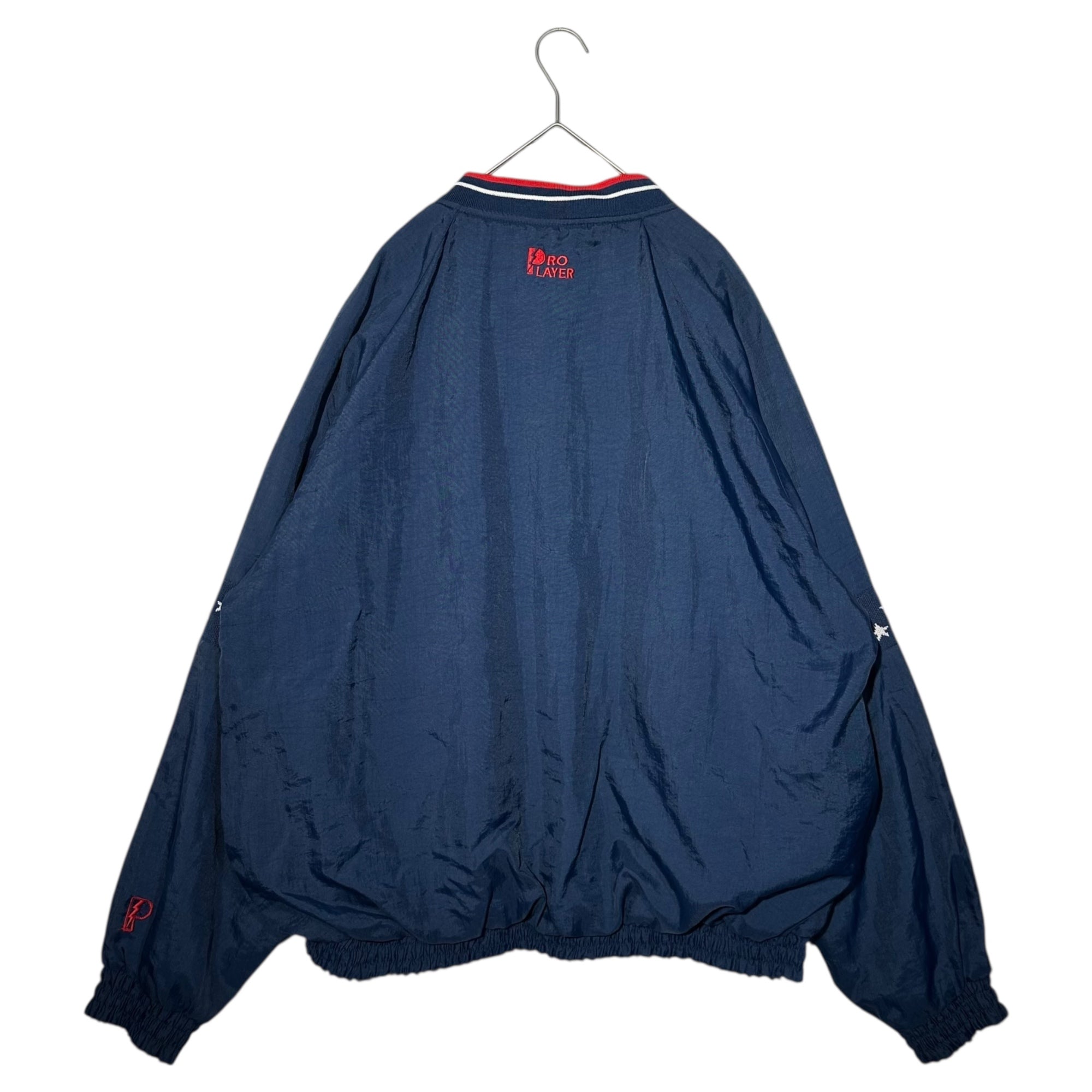 PRO PLAYER(プロプレイヤー) 90's ”NBA USA DREAM TEAM” V-neck nylon pullover アメリカ ドリームチーム Vネック ナイロン プルオーバー ジャケット XL ネイビー 90年代 ヴィンテージ バスケットボール