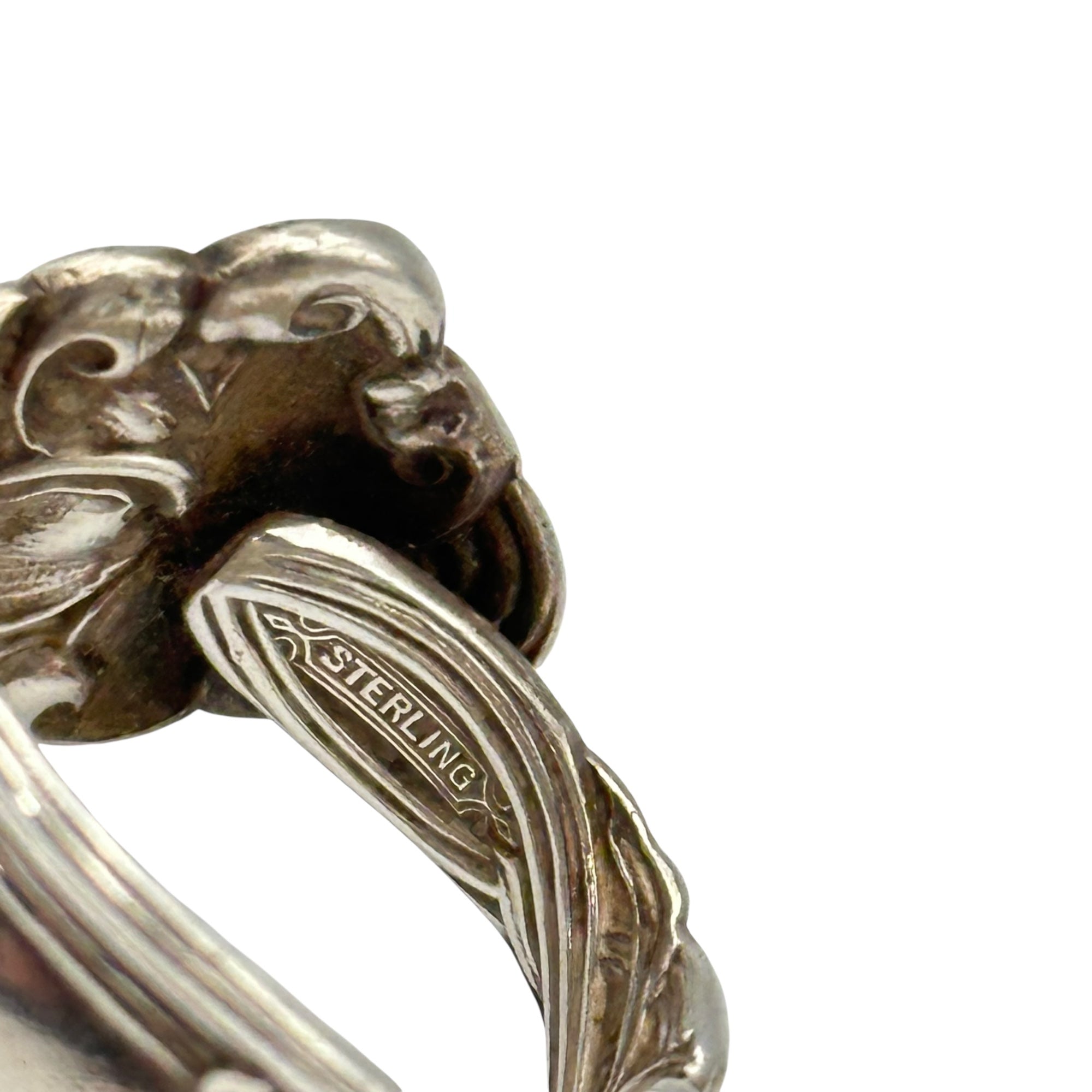 Euro antique(ヨーロッパアンティーク) 1900's Sterling Silver Spoon Ring スターリング シルバー スプーン リング 25号 シルバー 1900初頭 1905刻印 指輪 ヴィンテージ