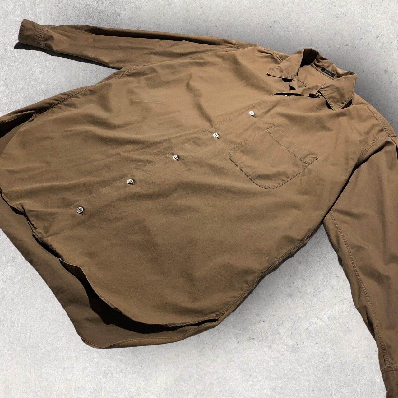Y's for men(ワイズフォーメン) 80'sオープンカラーオーバーサイズシャツ MN-B02-026 表記なし(メンズXL程度) ブラウン
