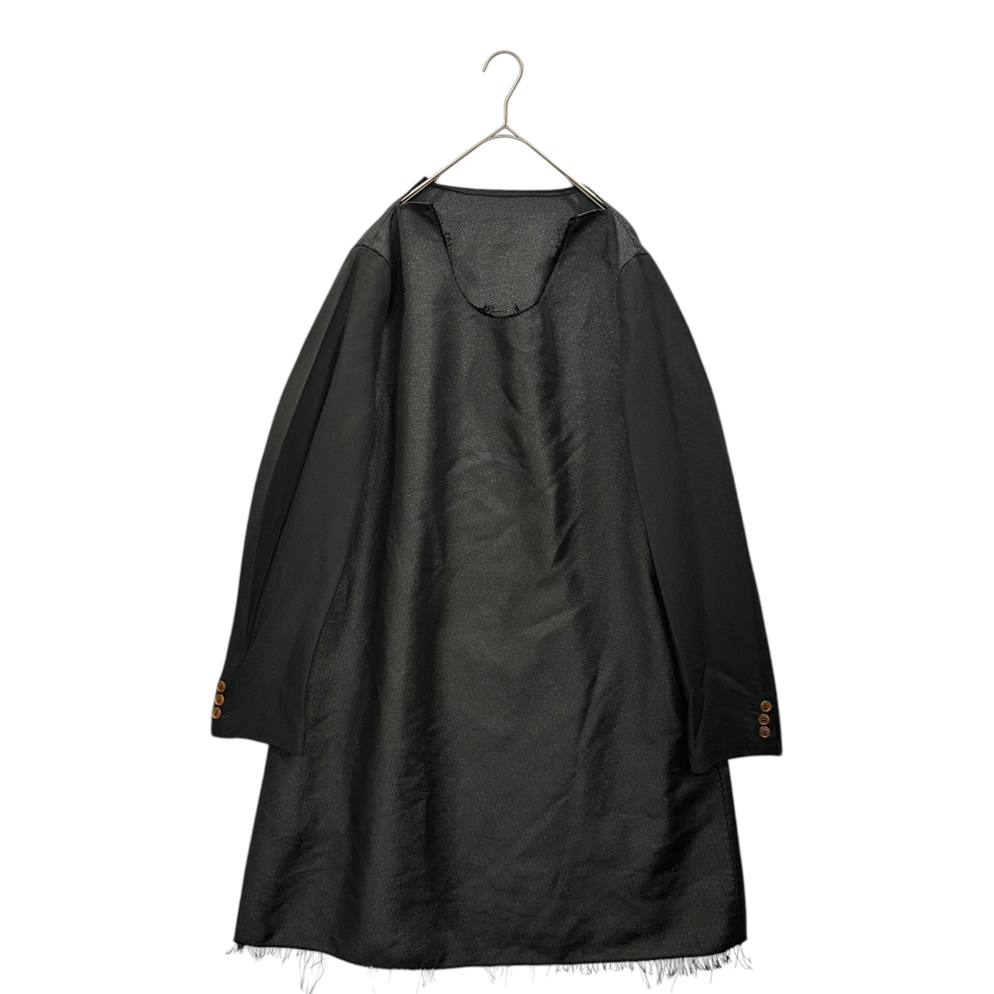 COMME des GARCONS HOMME PLUS(コムデギャルソンオムプリュス) 19AW Esther Jacket Sleeve Long Silhouette Dress エステル ジャケットスリーブ ロング シルエット ワンピース PD-J067 S ブラック AD2019 「暗闇のなかに見る美しさ」期 PD-J067 S ブラック