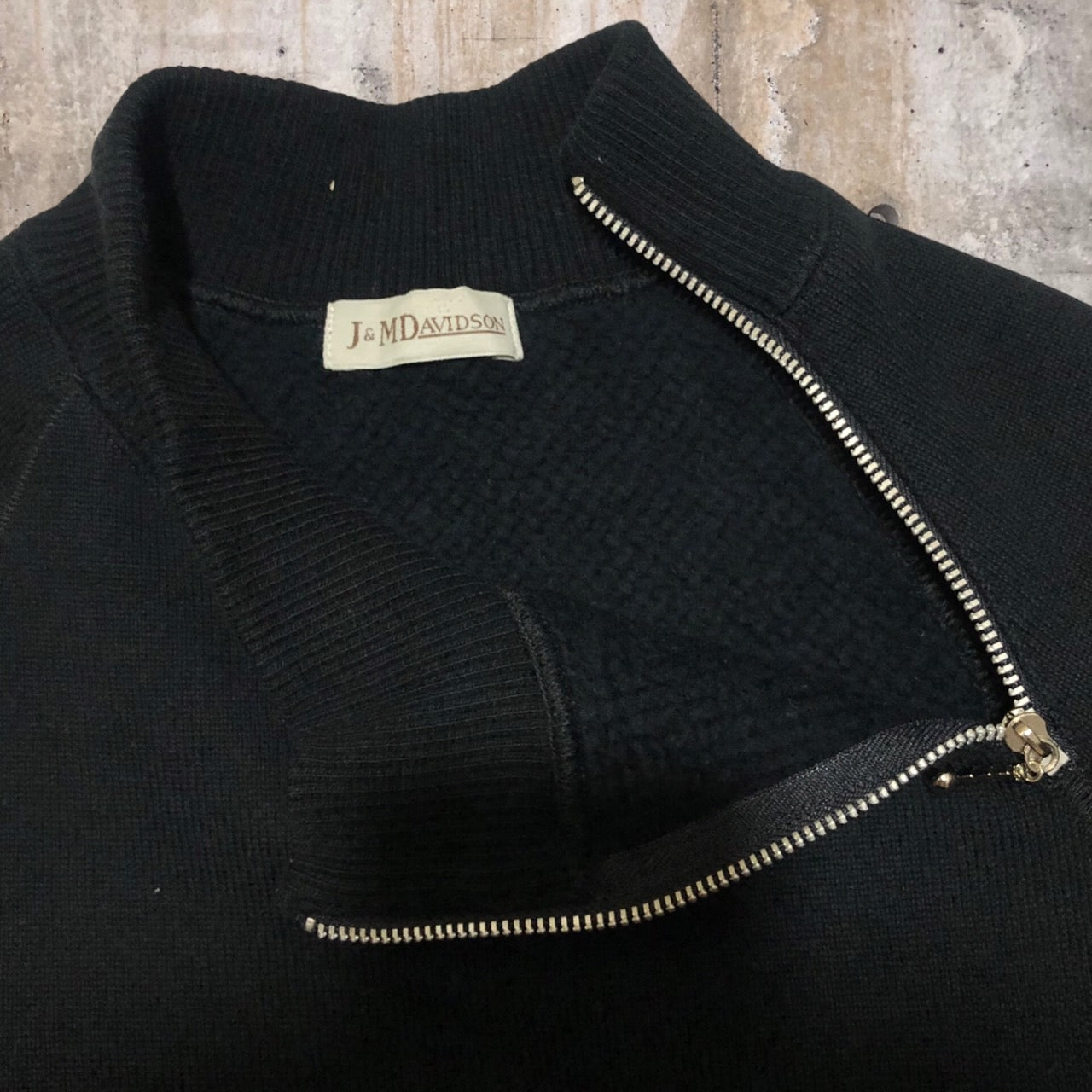 J&M Davidson(ジェイ&エムデヴィッドソン) ハイネックスウェットシャツ 0189731 表記なし(S程度) ブラック