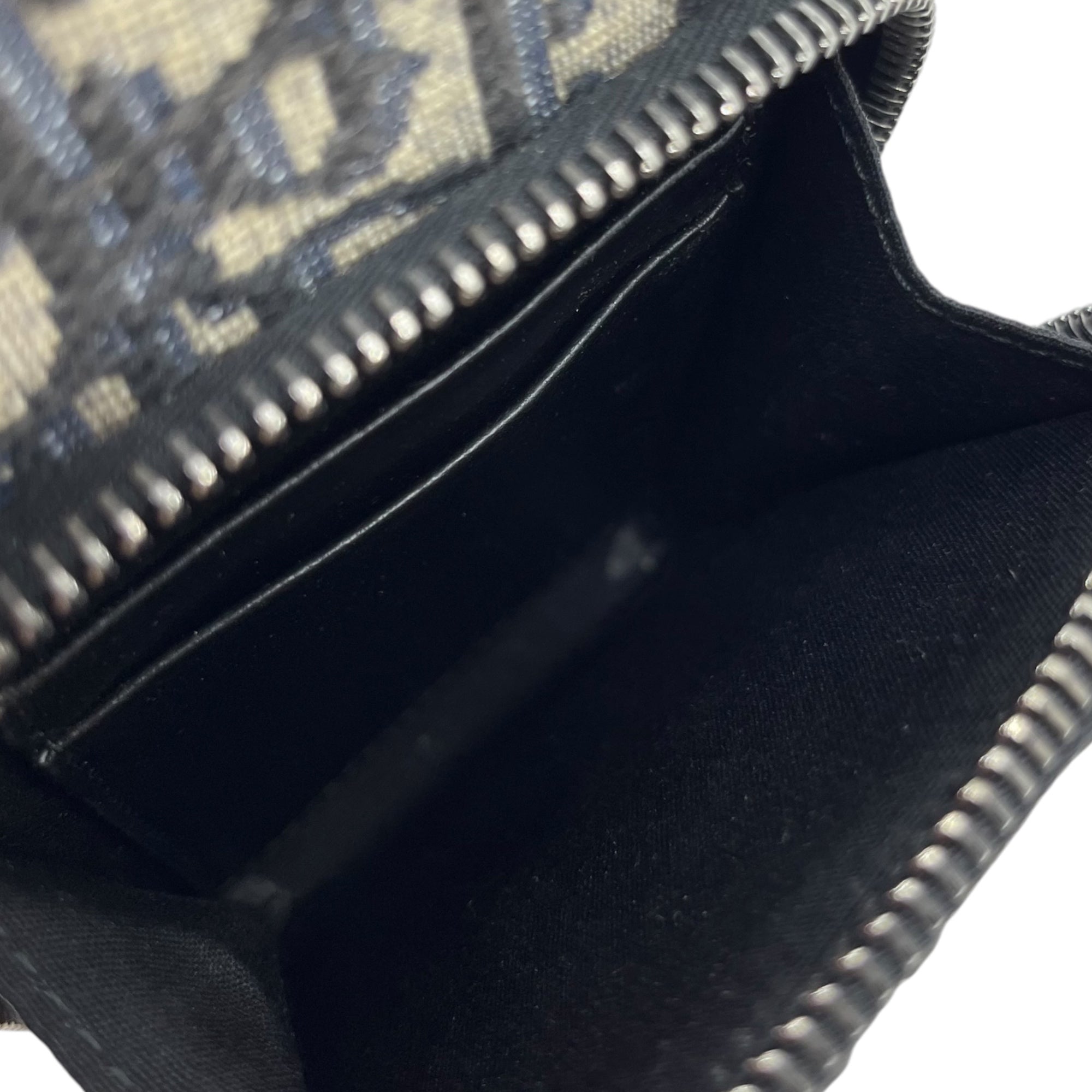 Dior(ディオール) RIDER ライダー マイクロポーチ 2OBCA326YSE ネイビー ショルダーバッグ トロッター オブリーク ジャカード 2AWY 11-BO-1222