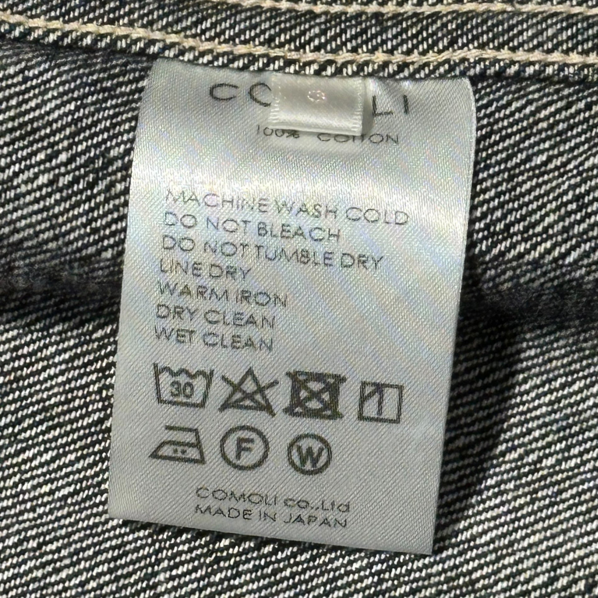 COMOLI(コモリ) 22AW Denim Work Jacket デニム ワーク ジャケット W03-01002 3 インディゴ カバーオール