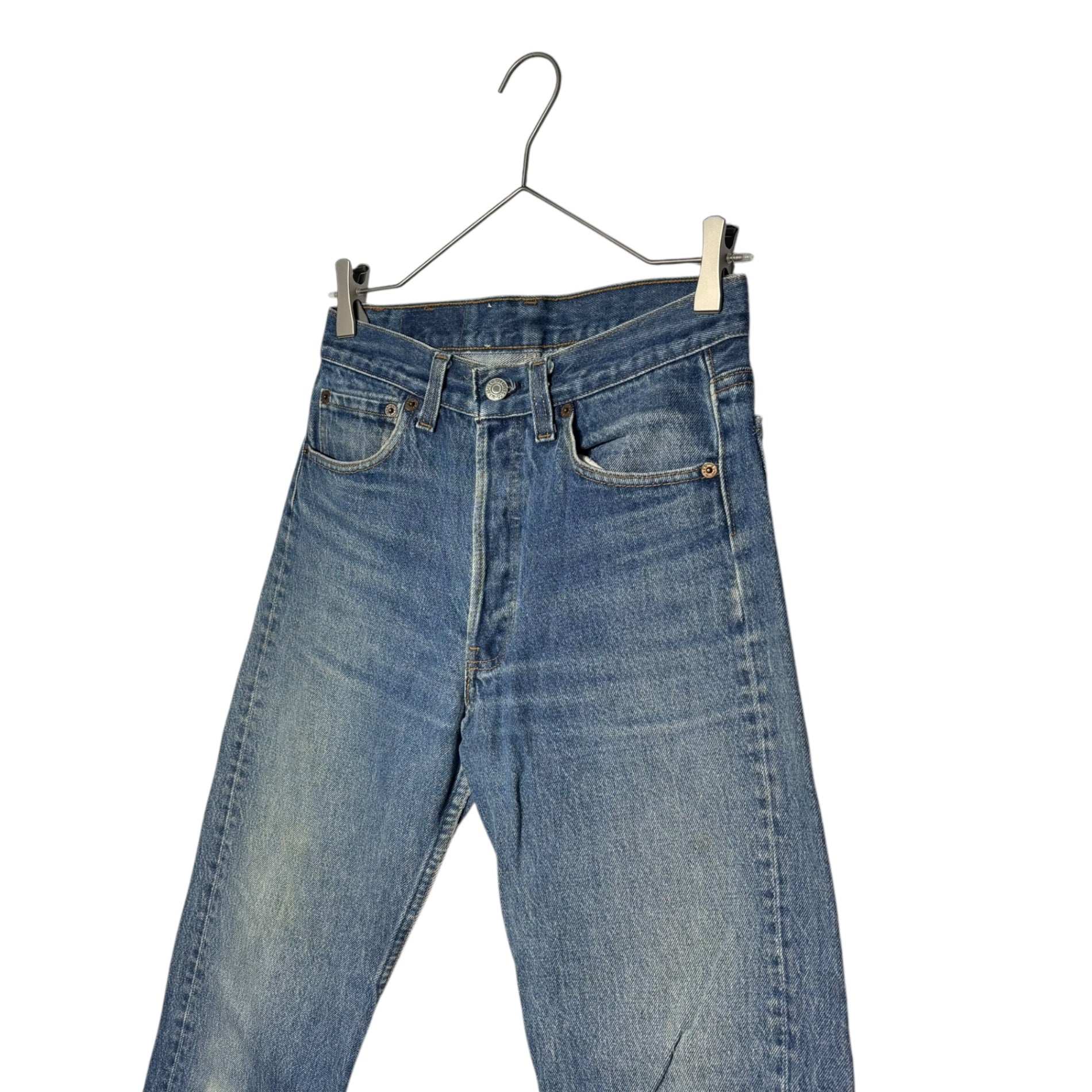 Levi's(リーバイス) 80's 501 USA made Vintage Straight Denim Pants ヴィンテージ ストレート デニム パンツ 501-0000 W29 L32 インディゴ 80年代 ハチマル 552裏ボタン