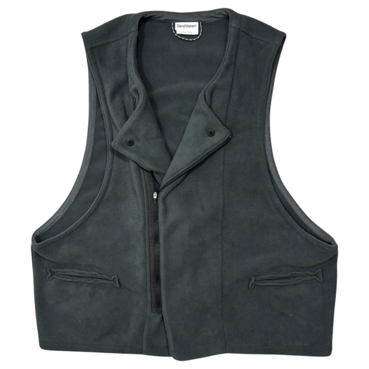 SandWaterr(サンドウォーター) ORGANIZED VEST - PE.MICRO FLEECE オーガナイズド ベスト - ポリエステル マイクロフリース SW-V0501 3 グレー