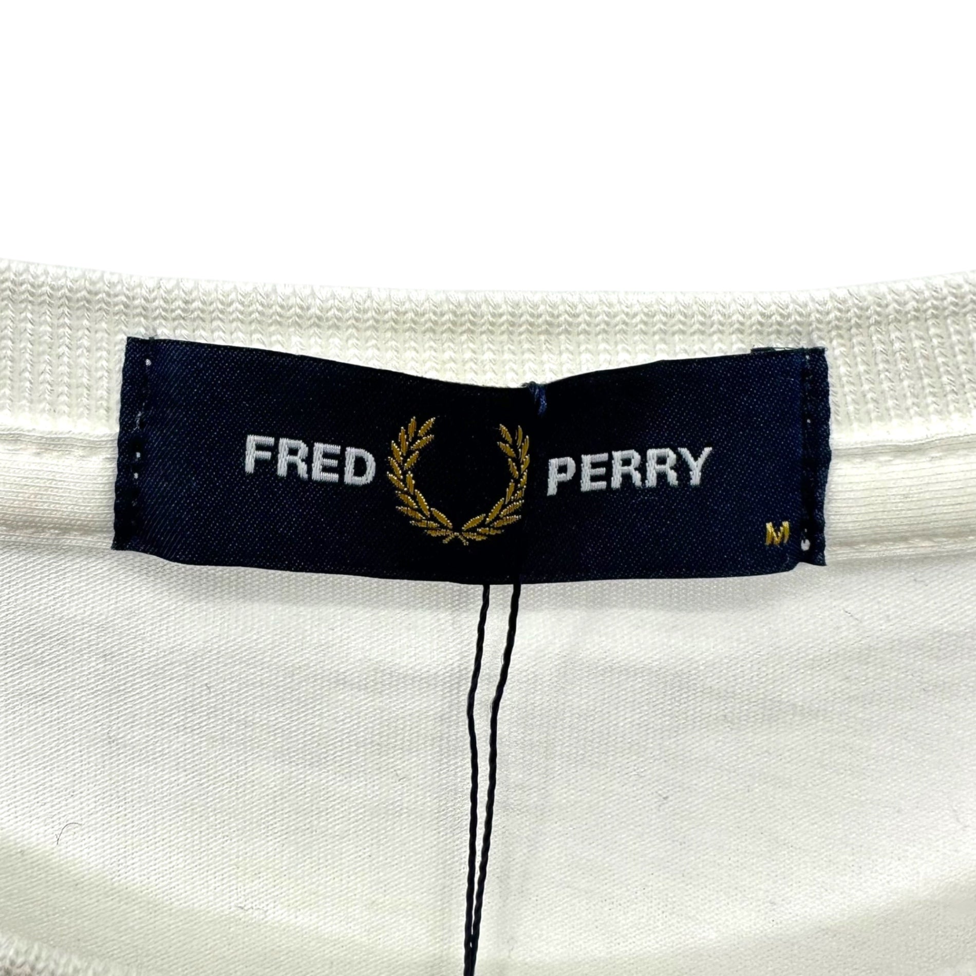 FRED PERRY(フレッドペリー) LONG SLEEVE CREW NECK T-SHIRT 長袖 クルーネック Tシャツ M8700 M ホワイト