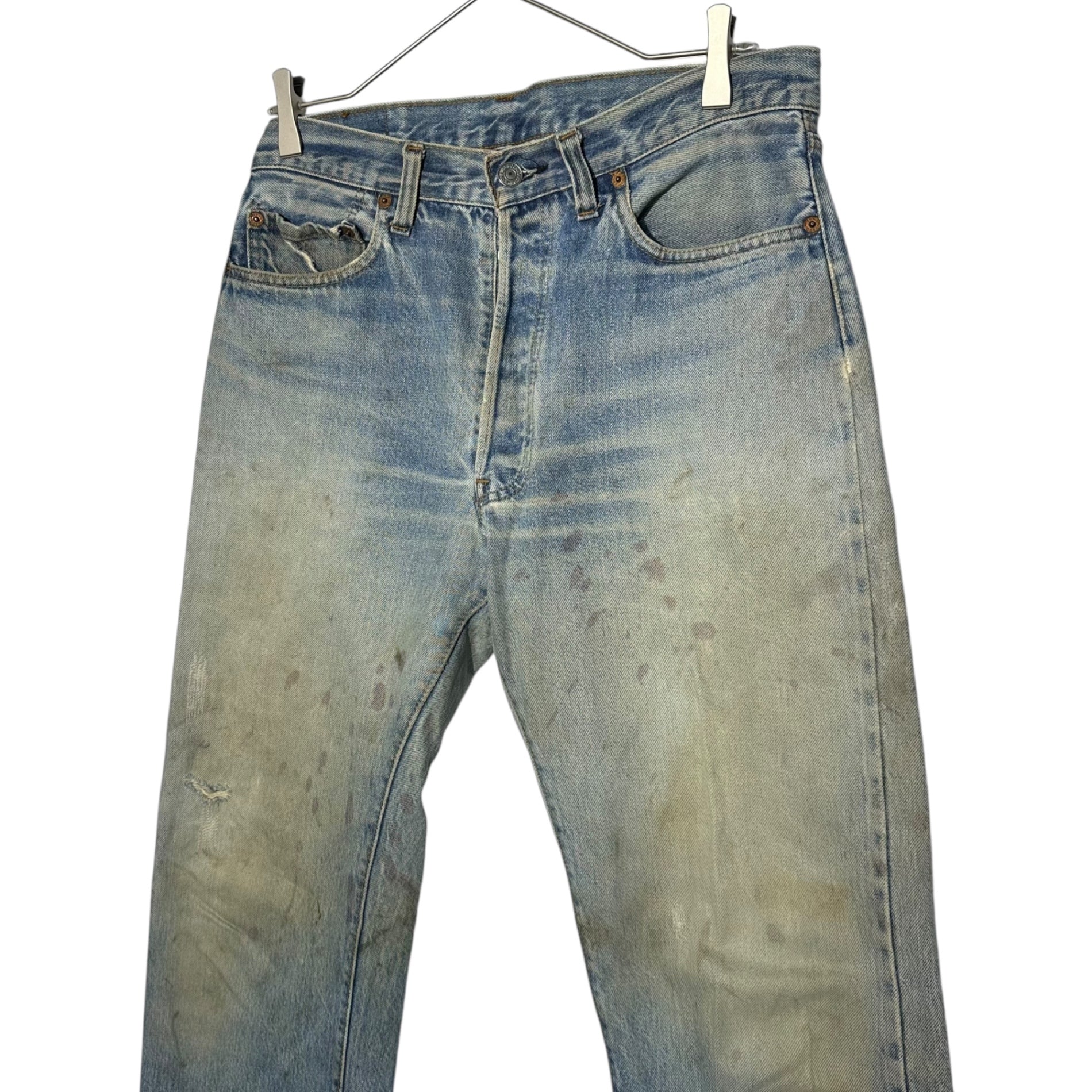 Levi's(リーバイス) 70's~80's 501 66後期 vintage denim pants ヴィンテージ デニム パンツ W31(実寸82cm) インディゴ 70年代~80年代 裏ボタン6刻印