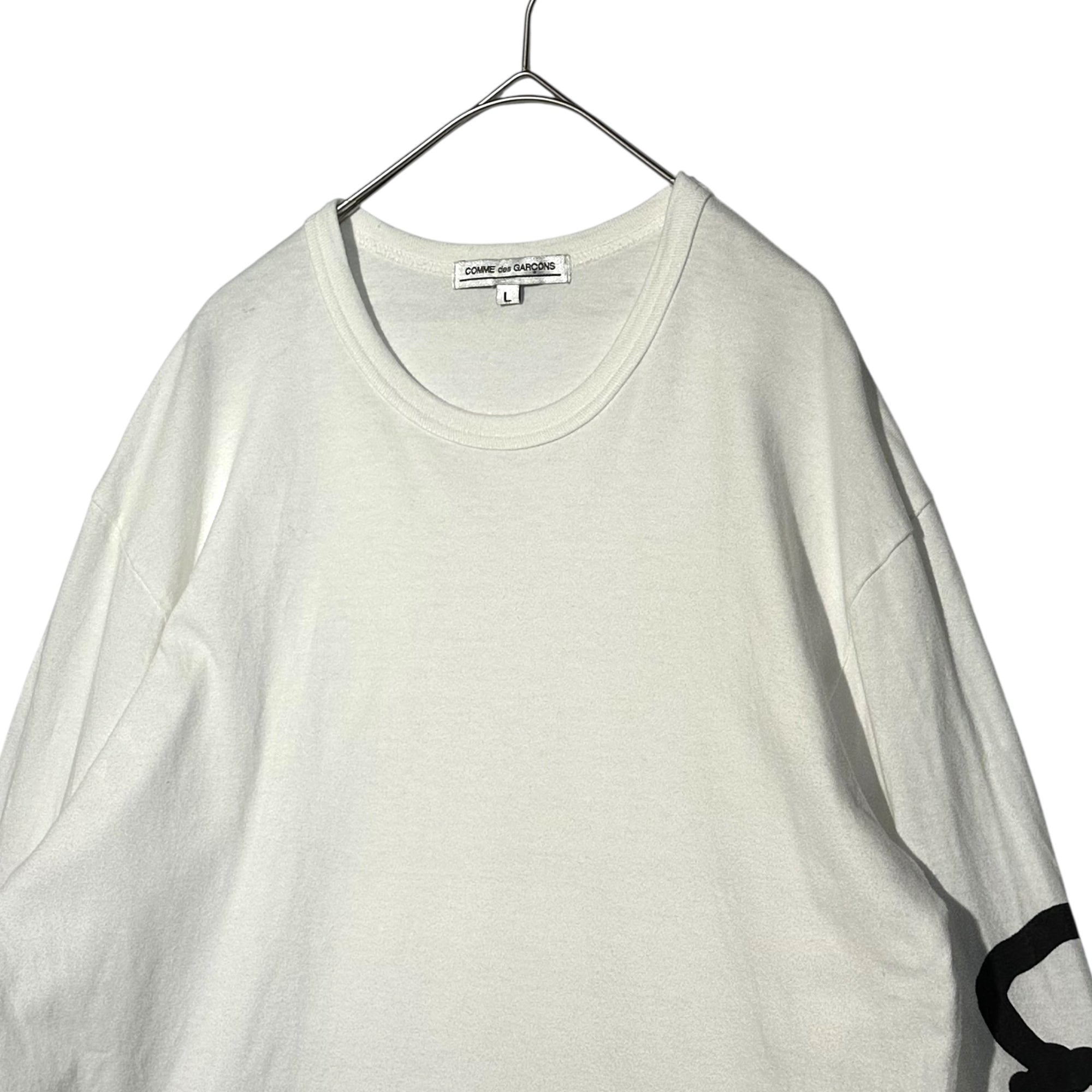 COMME des GARCONS(コムデギャルソン) 23SS "Artwork by Alisa Yoffe" L/S Tee アリサ ヨッフェ グラフィック プリント 長袖 Tシャツ OK-T102 L ホワイト 青山店 コラボ カットソー