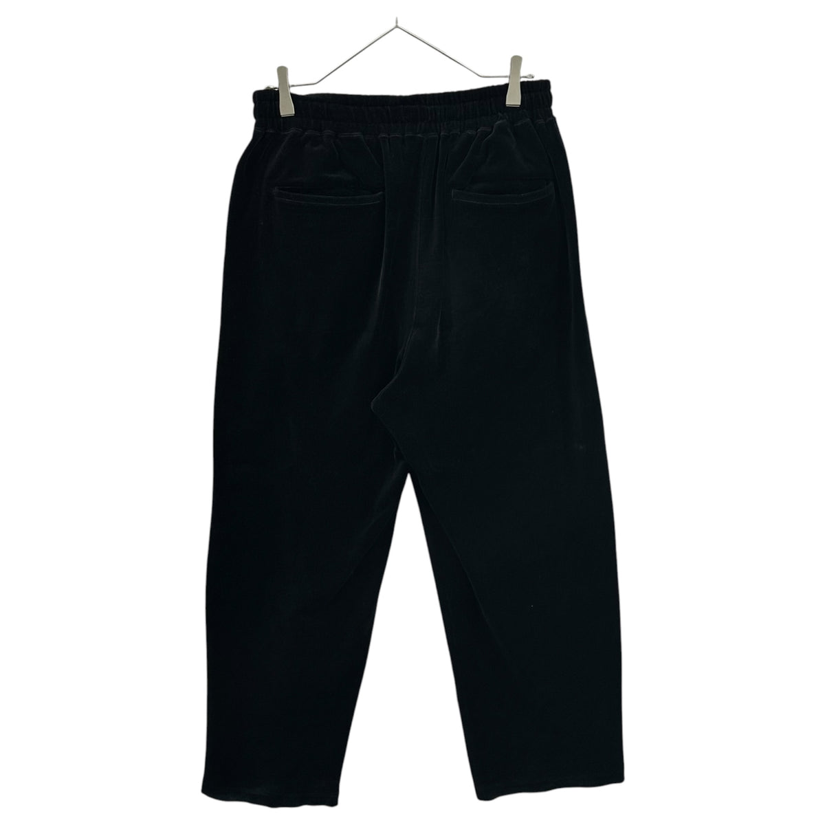 Graphpaper(グラフペーパー) 2024AW Compact Velour Easy Pants コンパクト ベロア イージー パンツ GM243-70292 1 ブラック