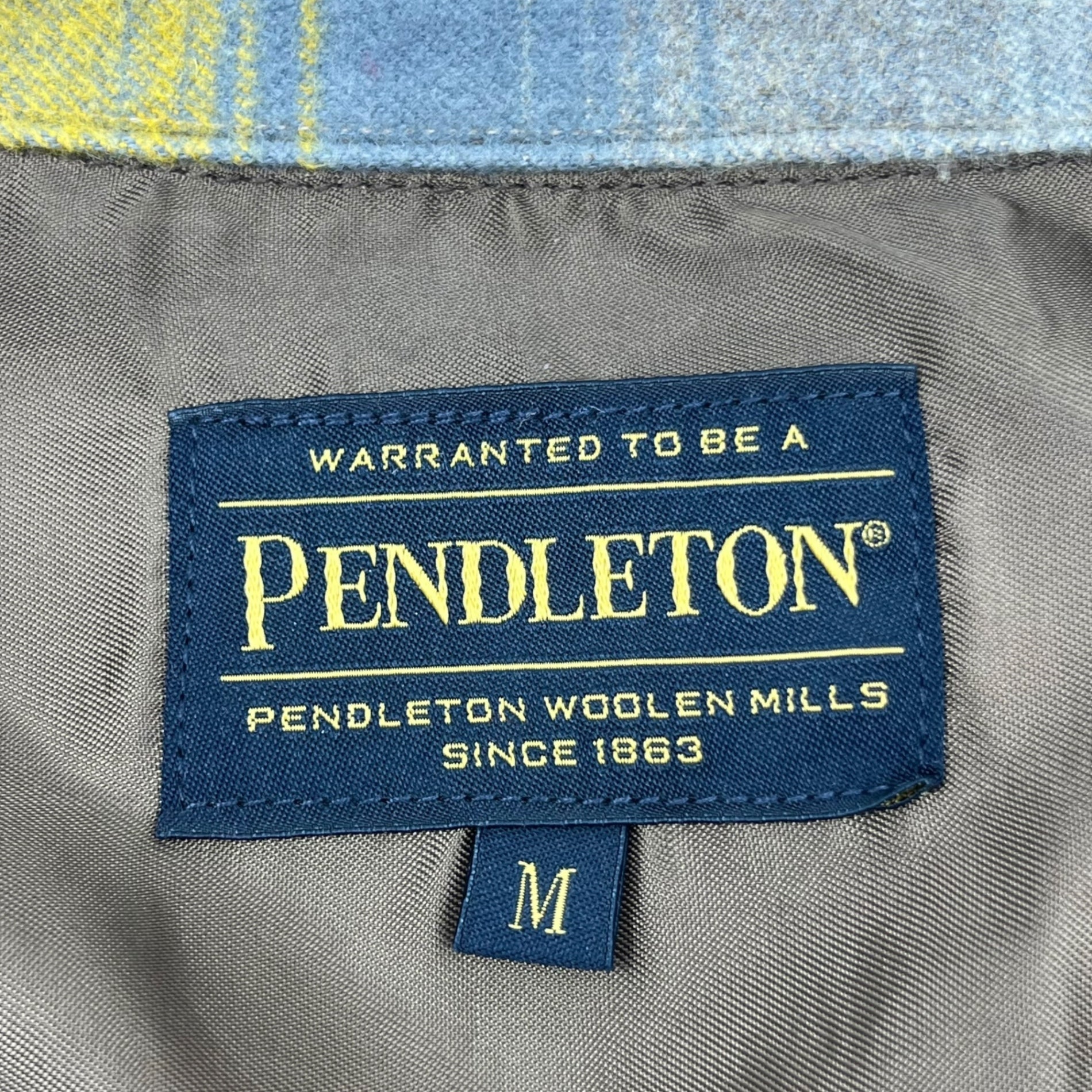 PENDLETON(ペンドルトン) open collar tartan check shirt オープンカラー タータン チェック シャツ 9475-7202 M イエロー 開襟