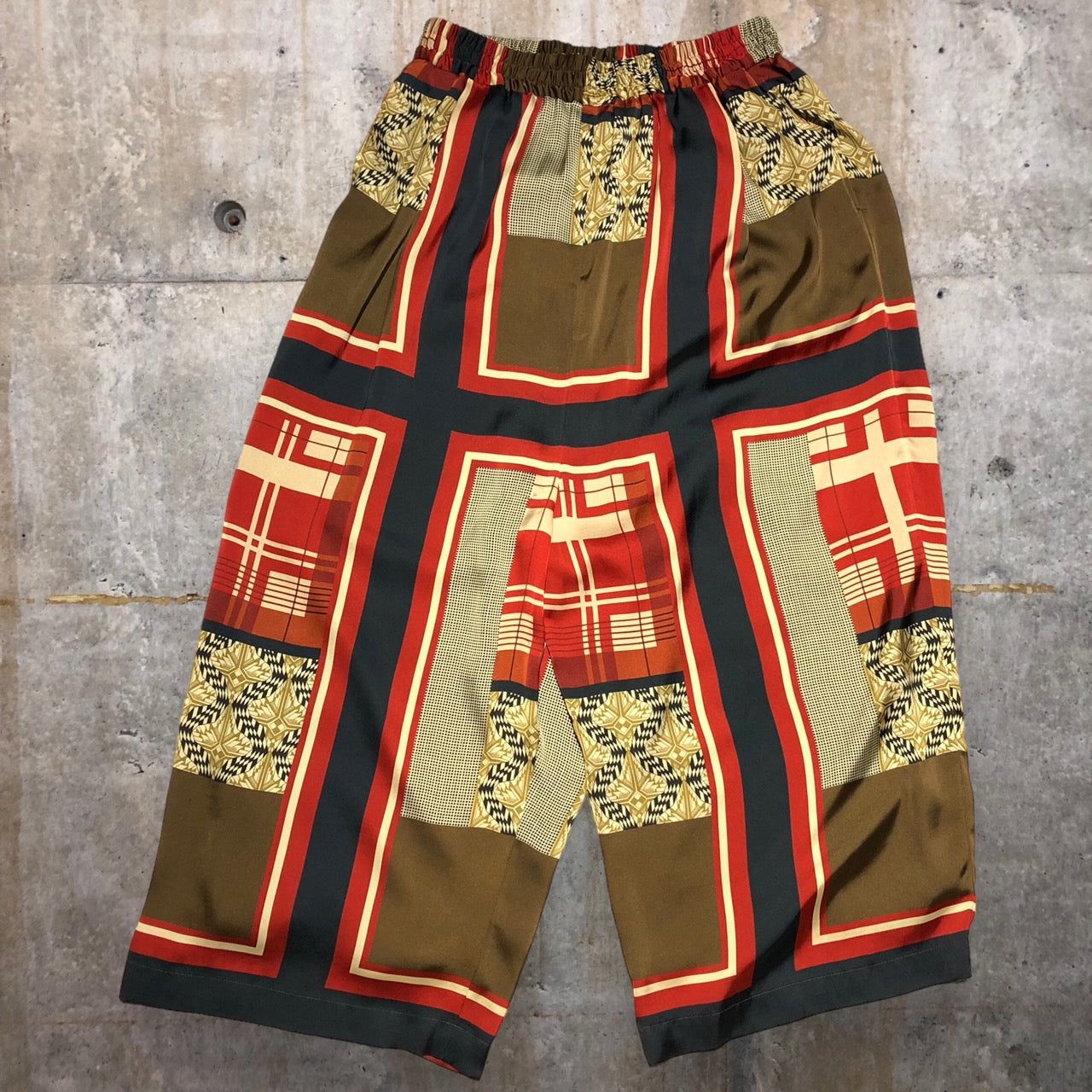 08sircus(08サーカス) 18AW Vintage Scarf-Print pants S18AL-PT04 0(FREE) ミックス