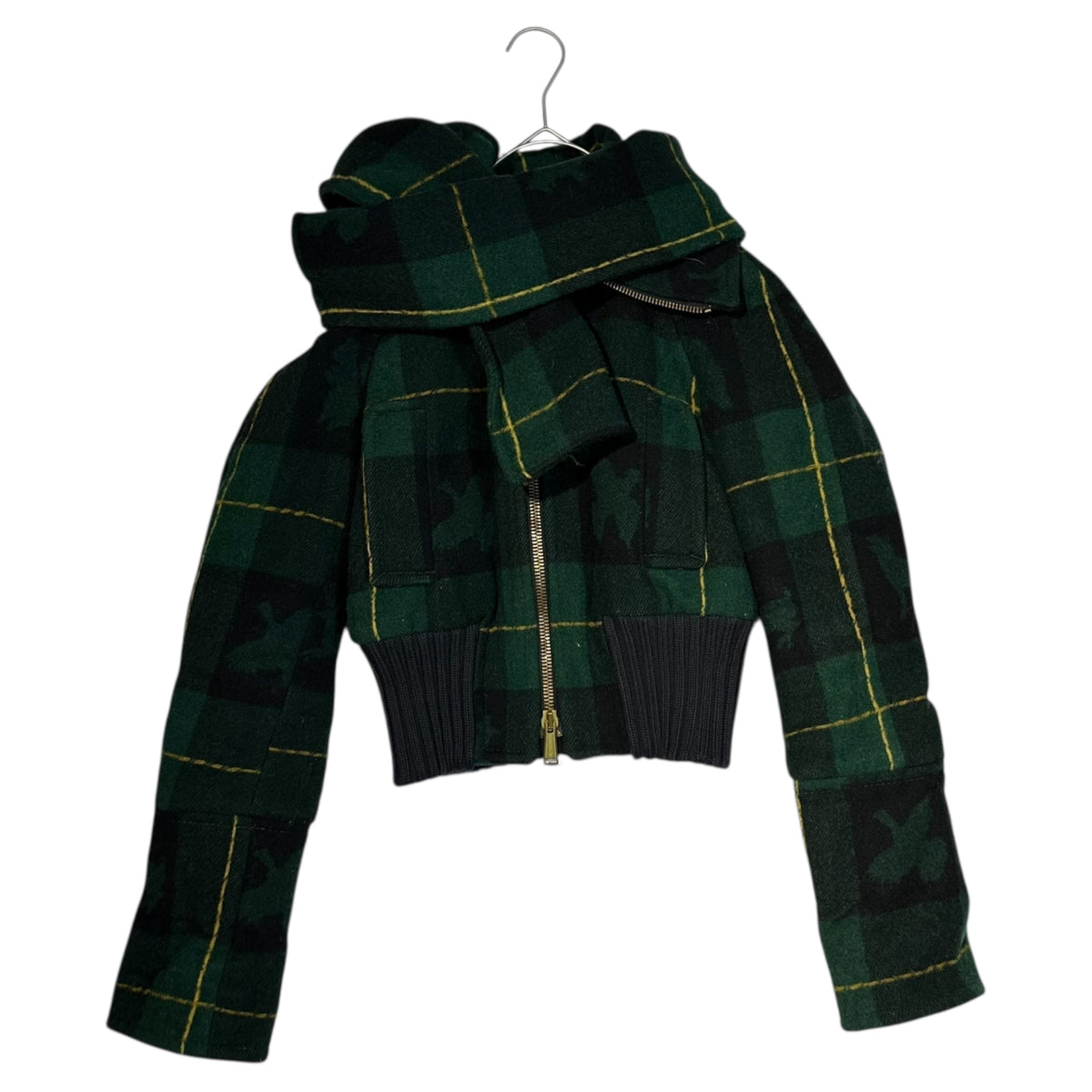 DSQUARED2(ディースクエアード) Wide ribbed short length check 