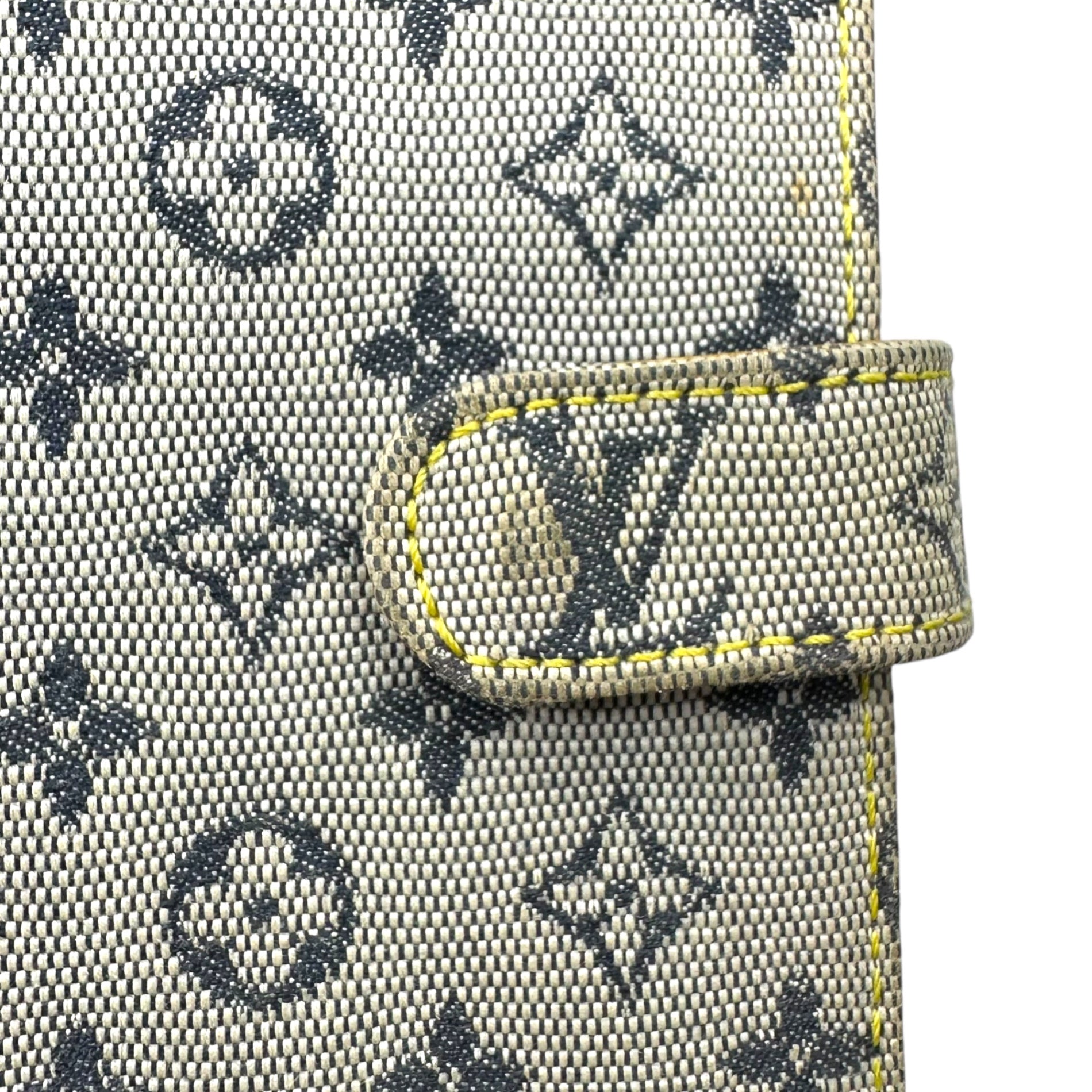 LOUIS VUITTON(ルイヴィトン) アジェンダPM ミニ モノグラム R20910 ホワイト×ネイビー CA1000 A6 手帳ケース