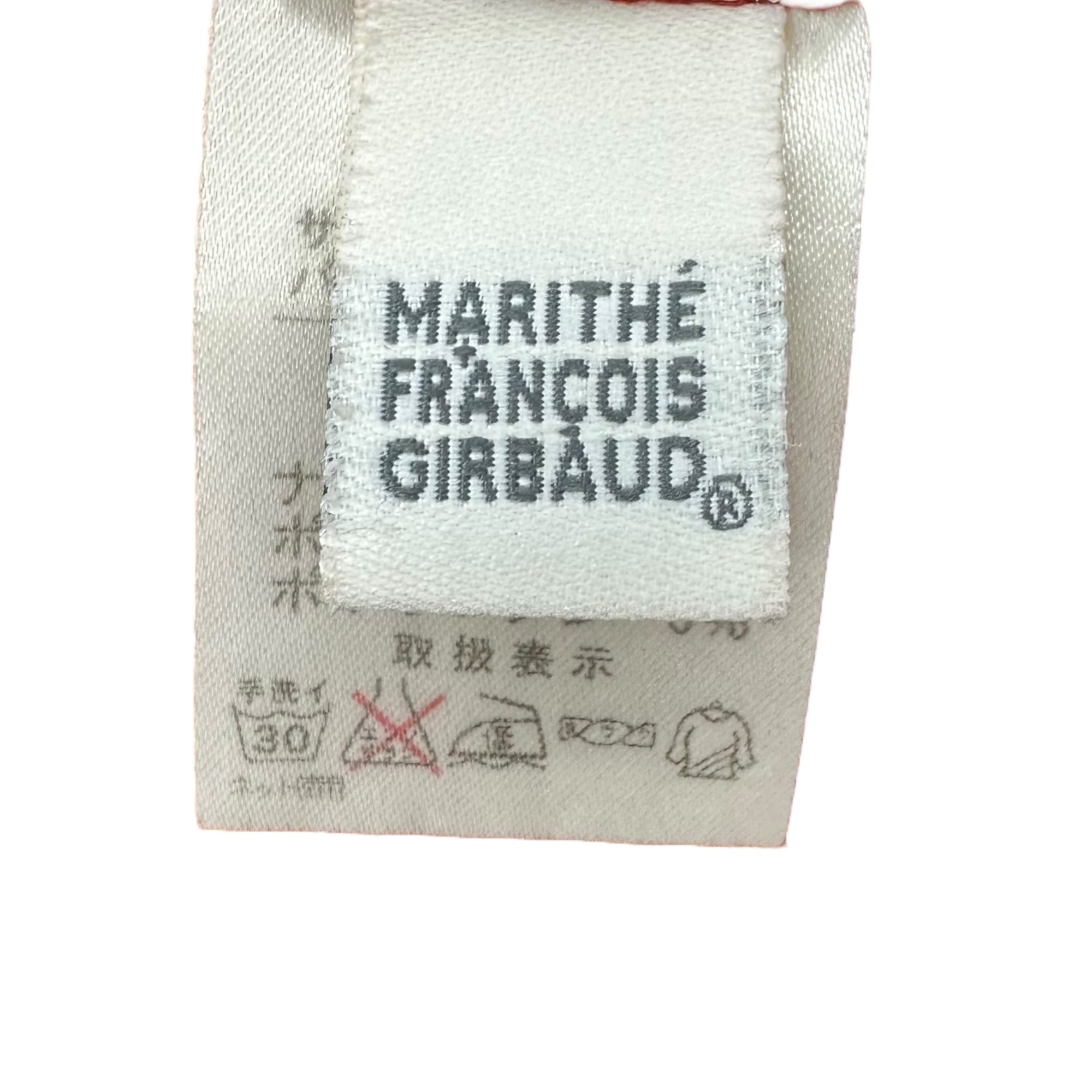 MARITHE FRANCOIS GIRBAUD(マリテフランソワジルボー) 00's Stretch long-sleeved cut and sewn ストレッチ 長袖 カットソー F7-6096 M レッド